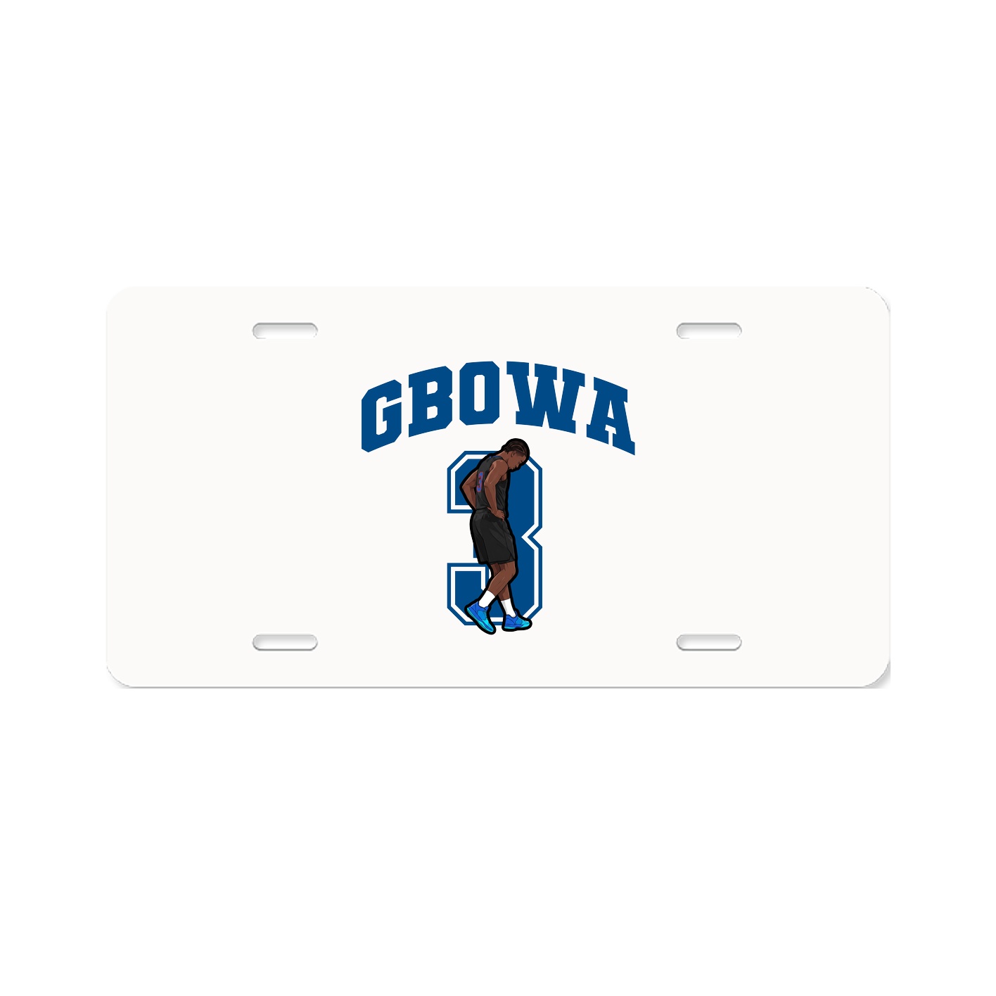 License Plate — Number in Classic