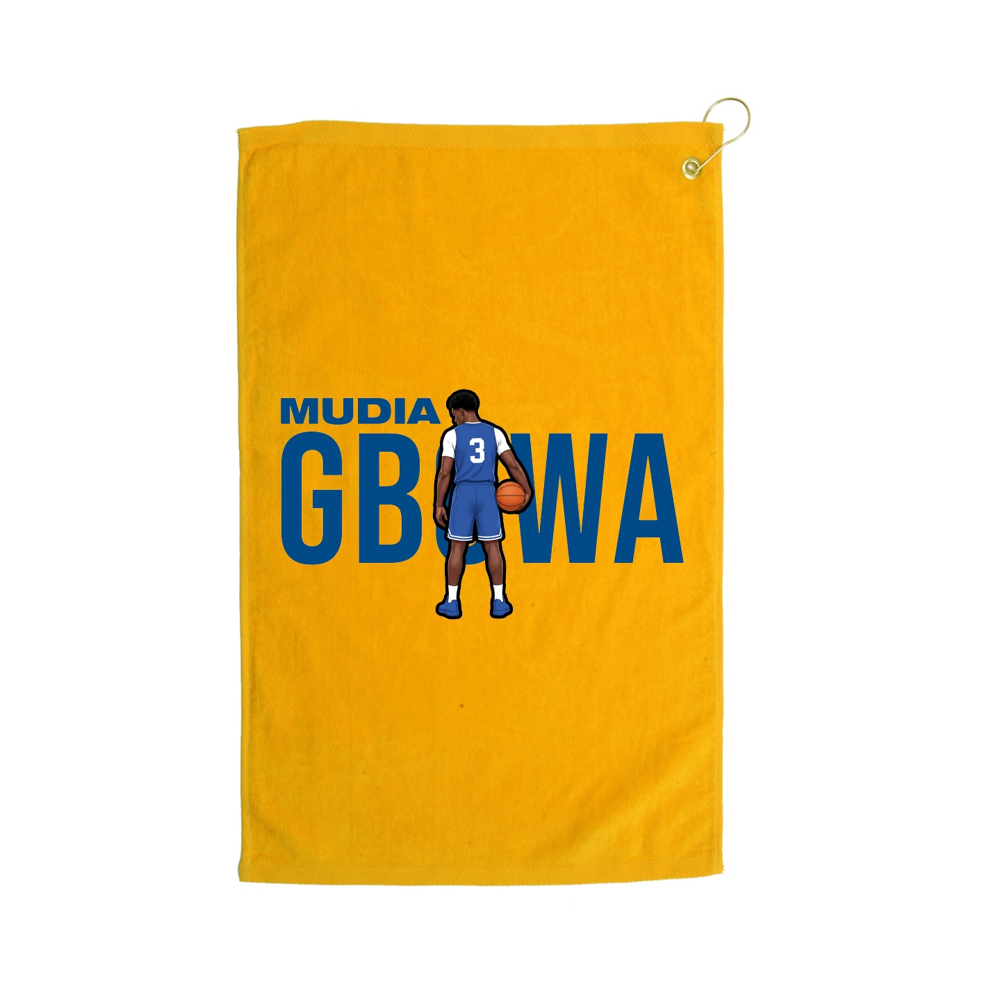 Golf Towel — Player Name in Gold