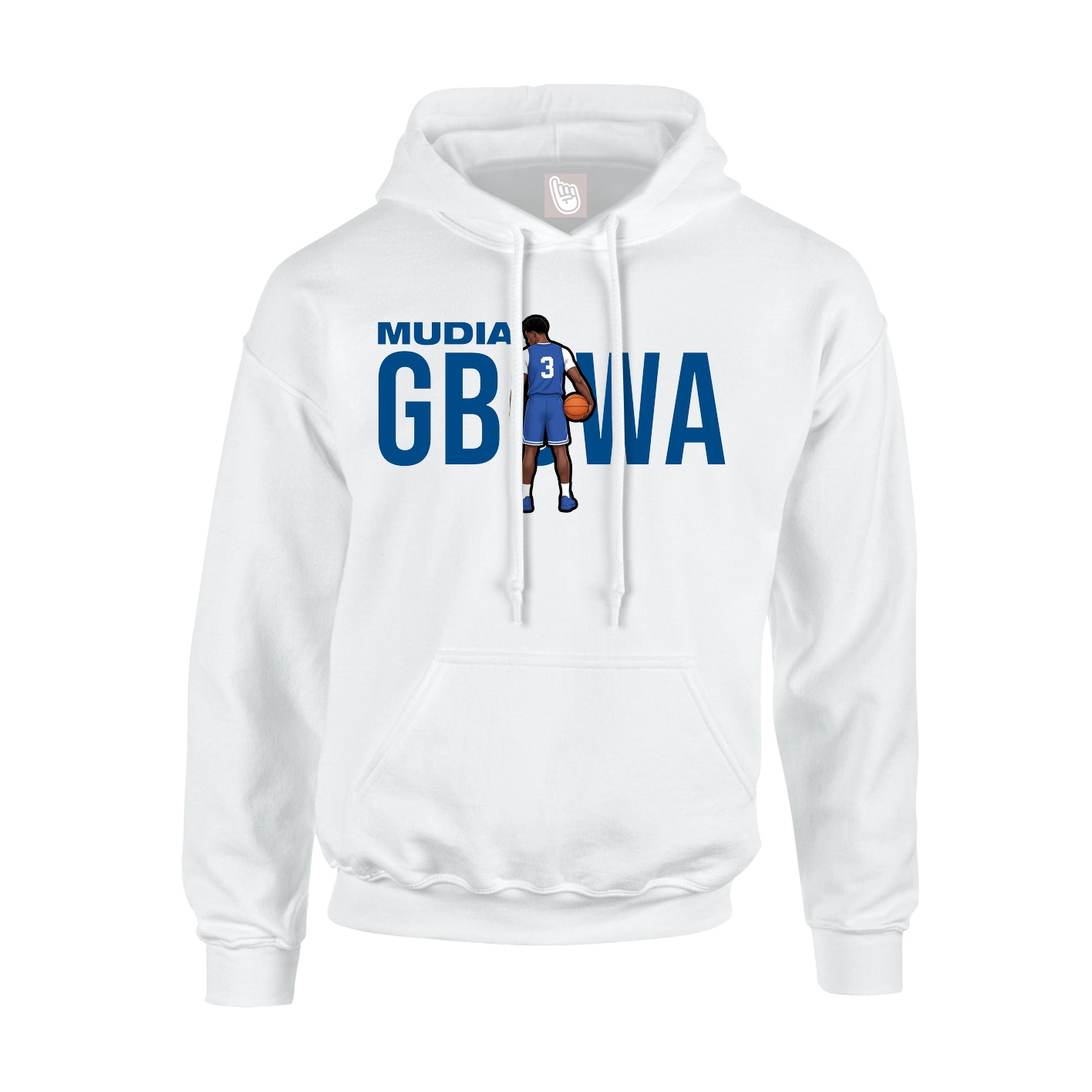 Youth Hoodie — Player Name in White