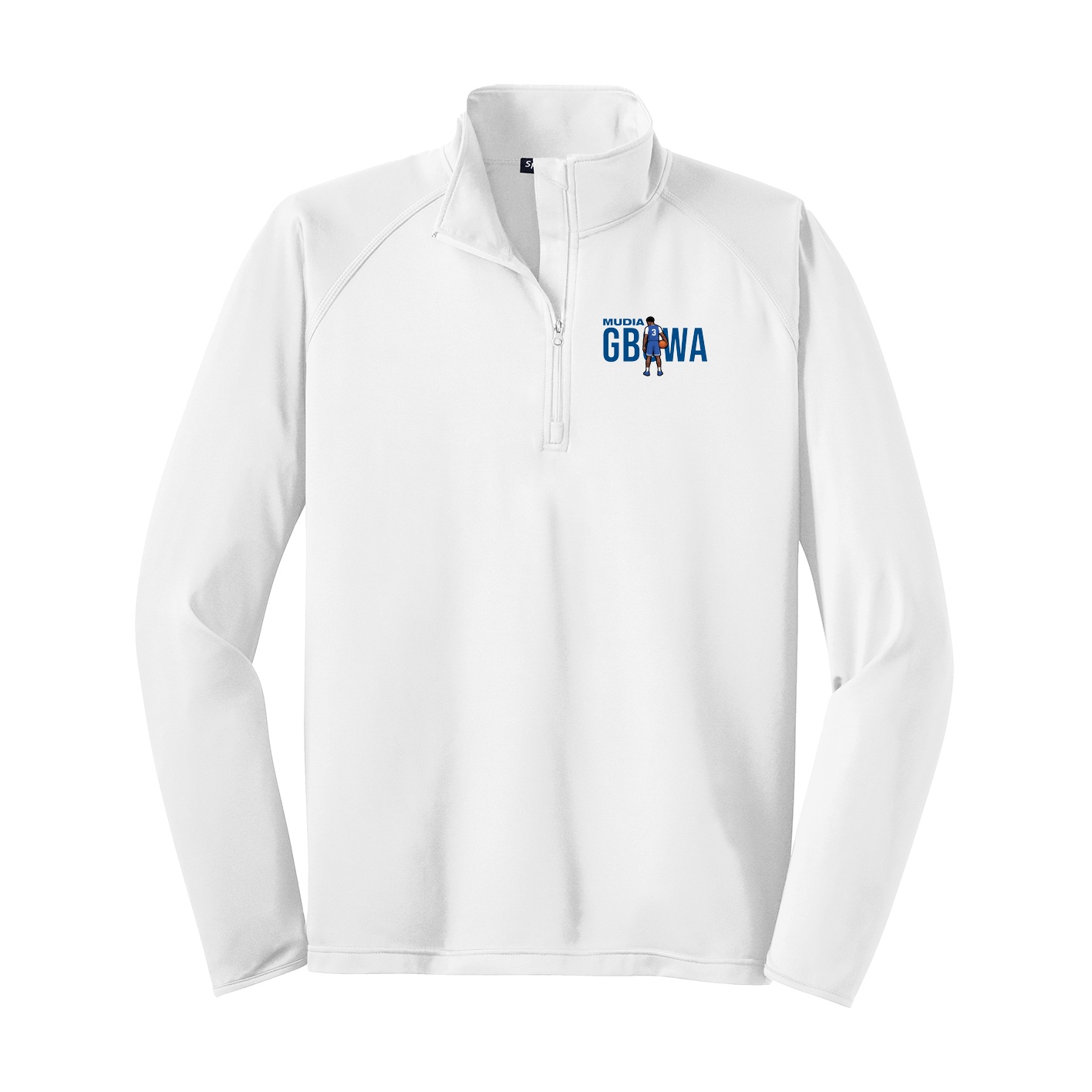 Q-Zip Pullover — Player Name in White