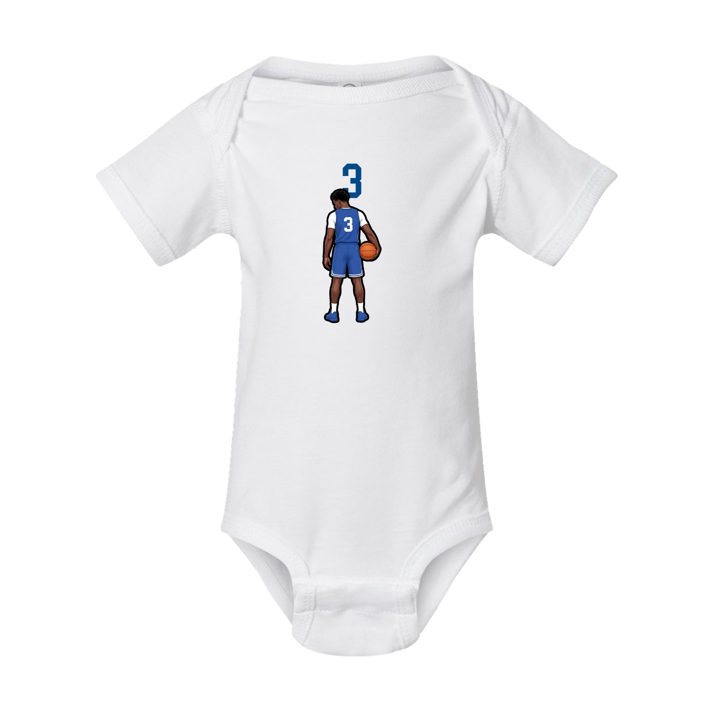 Baby Onesie — Number Top in White