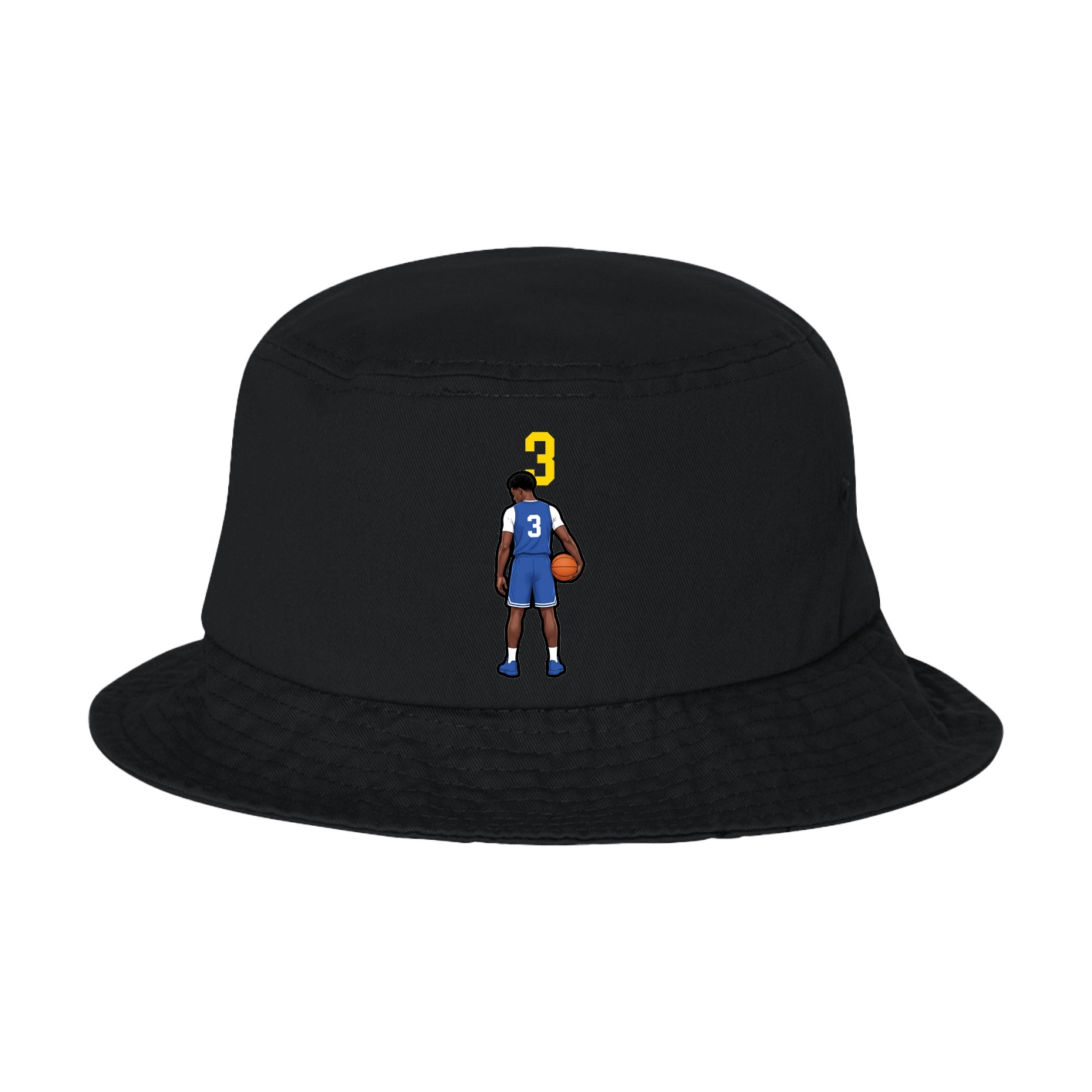 Bucket Cap — Number Top in Black