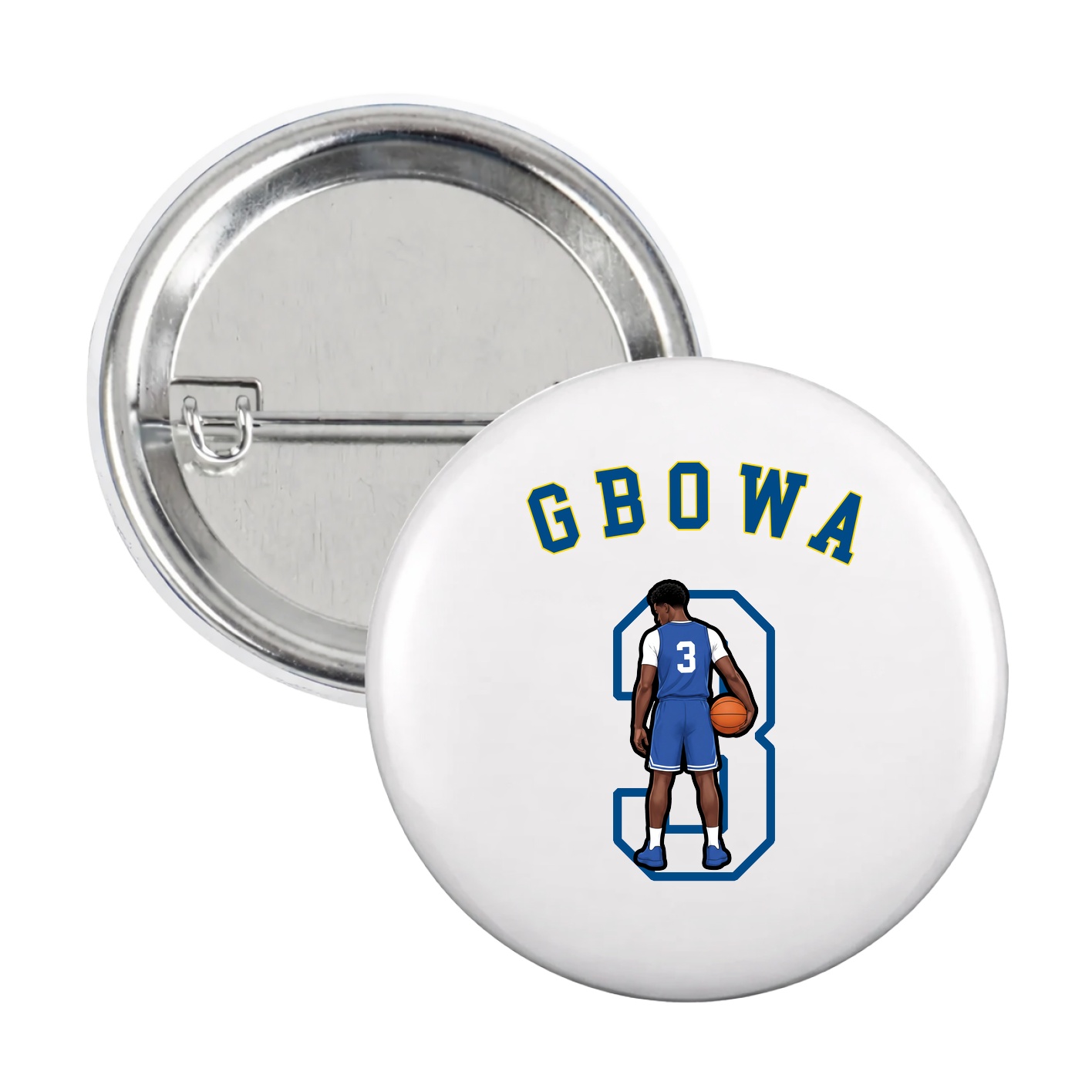 Game Day Button — Shirsey Arch in White