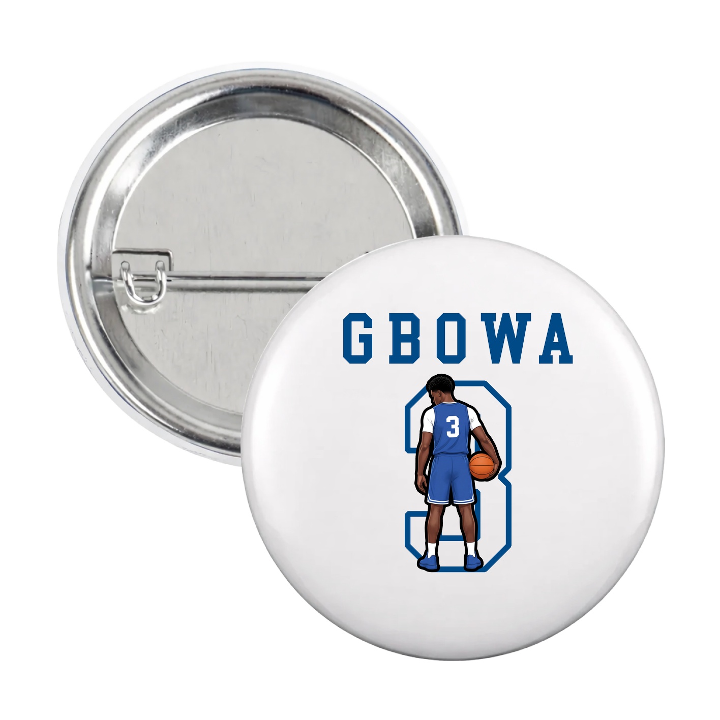Game Day Button — Shirsey in White
