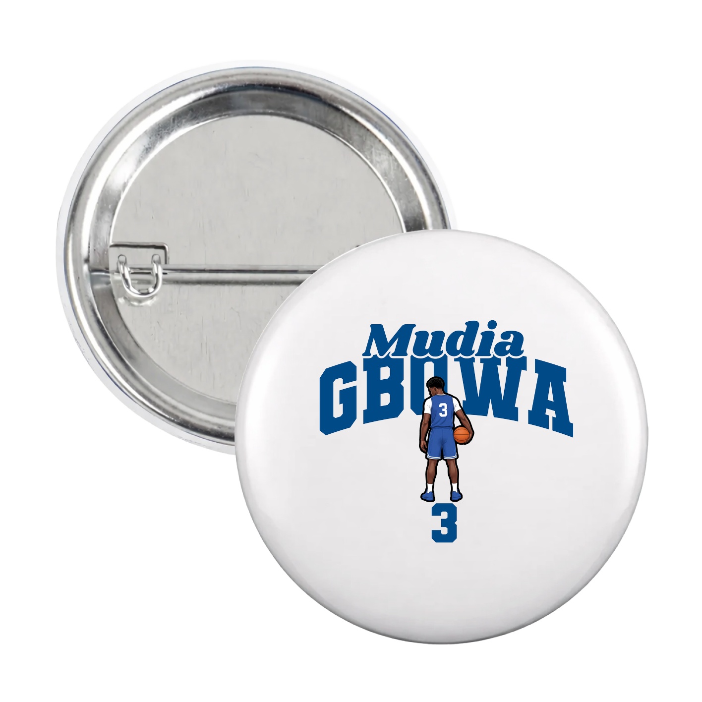 Game Day Button — Signature Arch in White