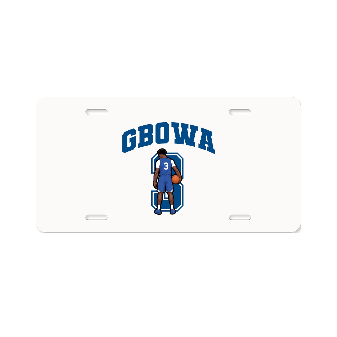 License Plate — Number in Classic
