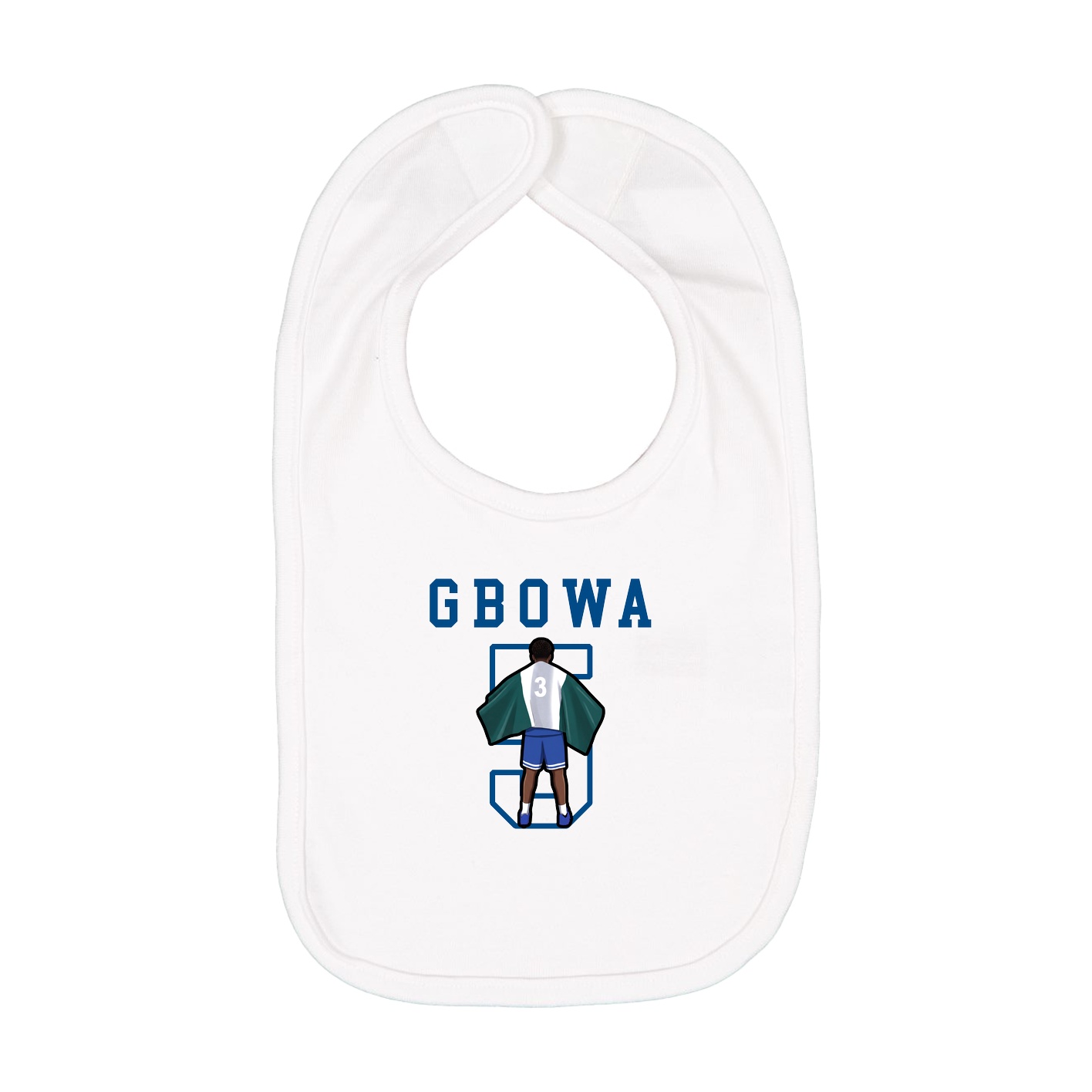 Infant Bib — Shirsey in White