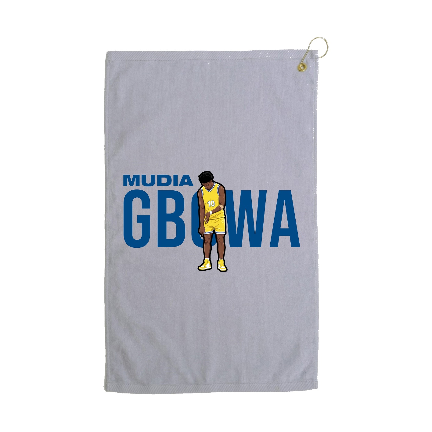 Golf Towel — Player Name in Grey