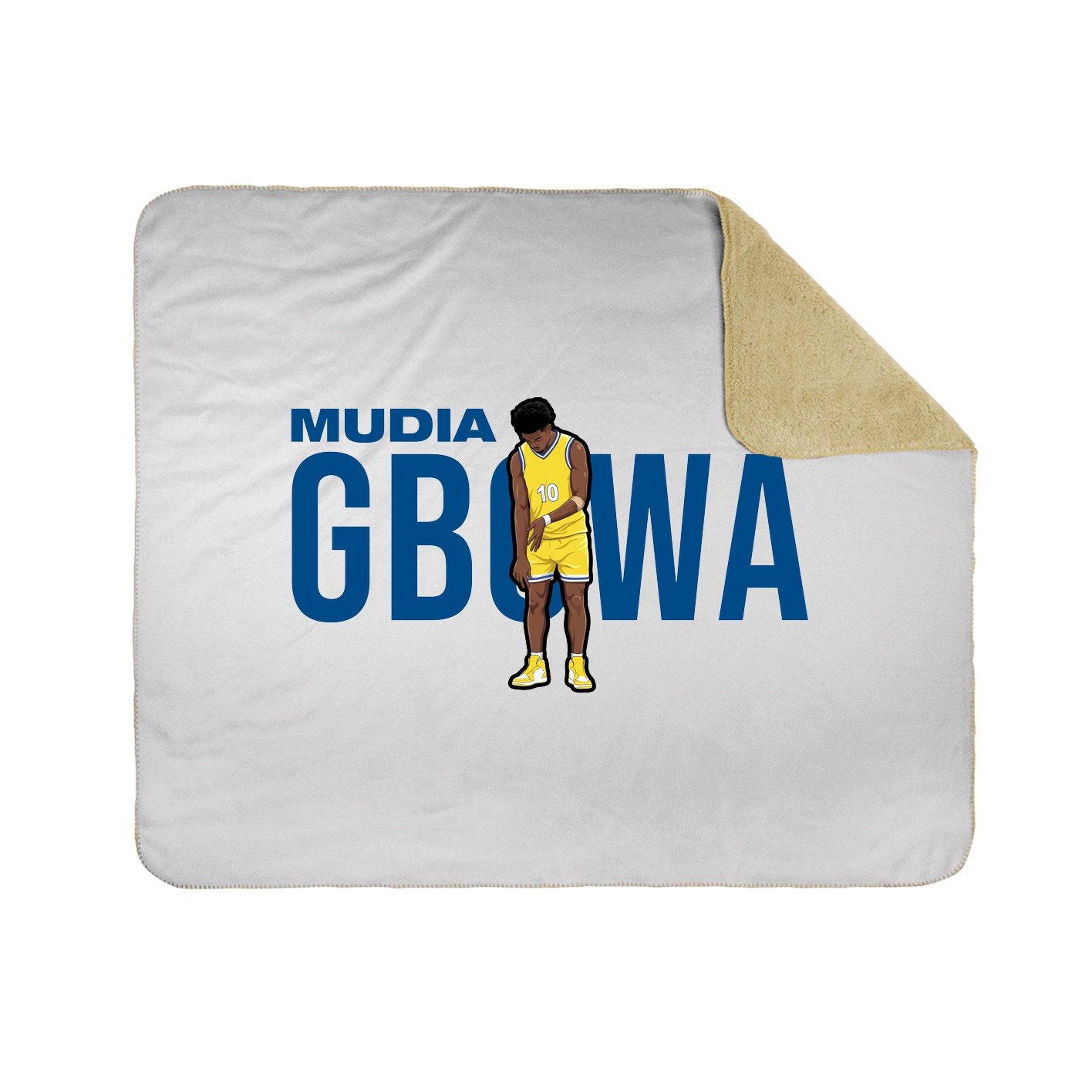Throw Blanket — Player Name in White