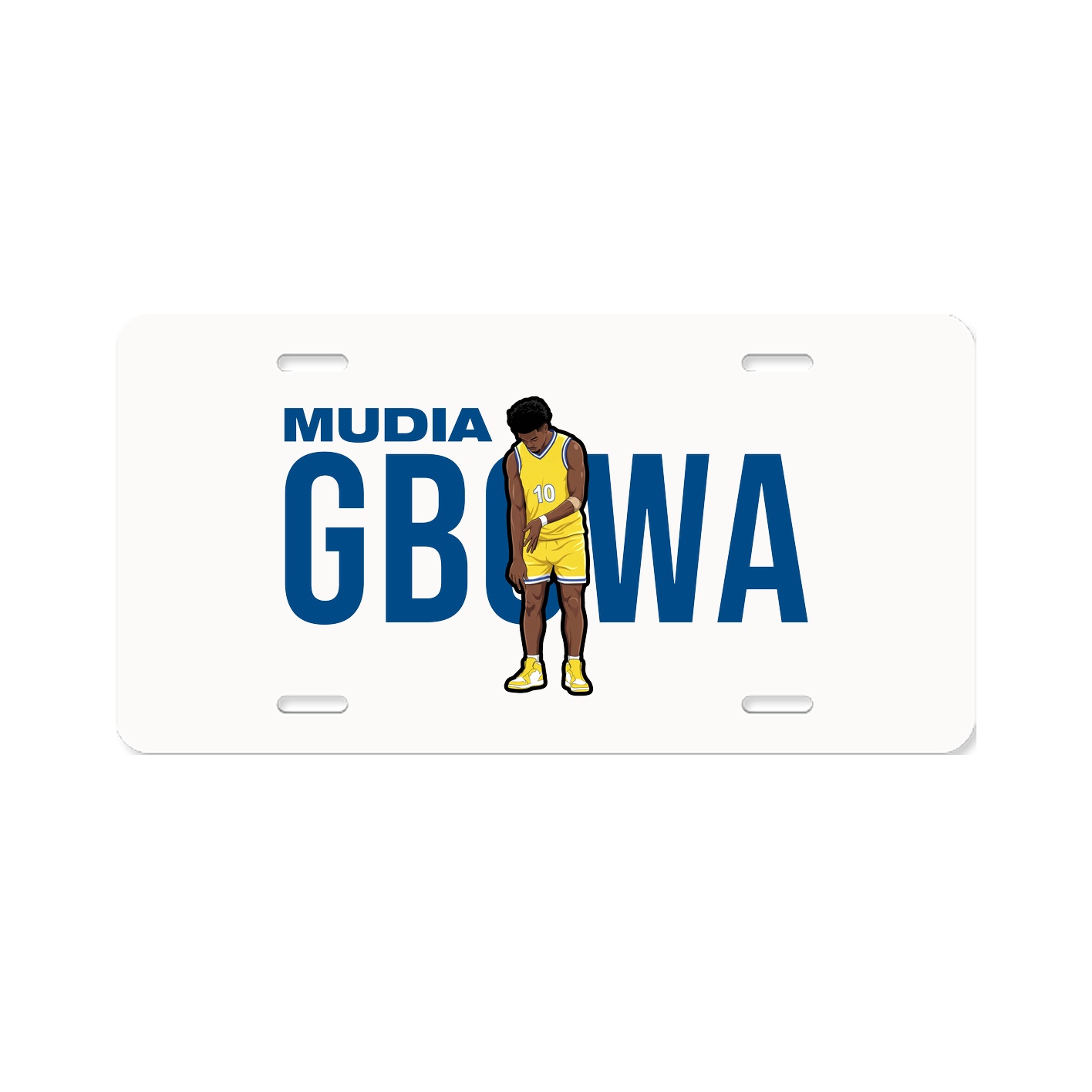 License Plate — Player Name in Classic