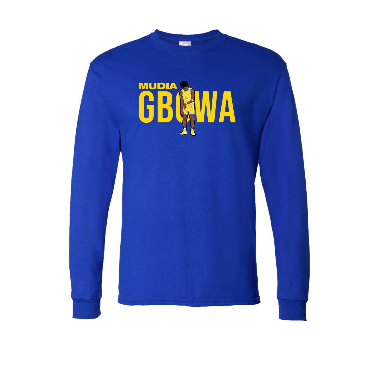 Long Sleeve Tee — Player Name in Royal