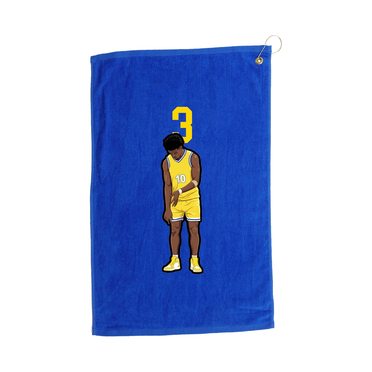 Golf Towel — Number Top in Royal
