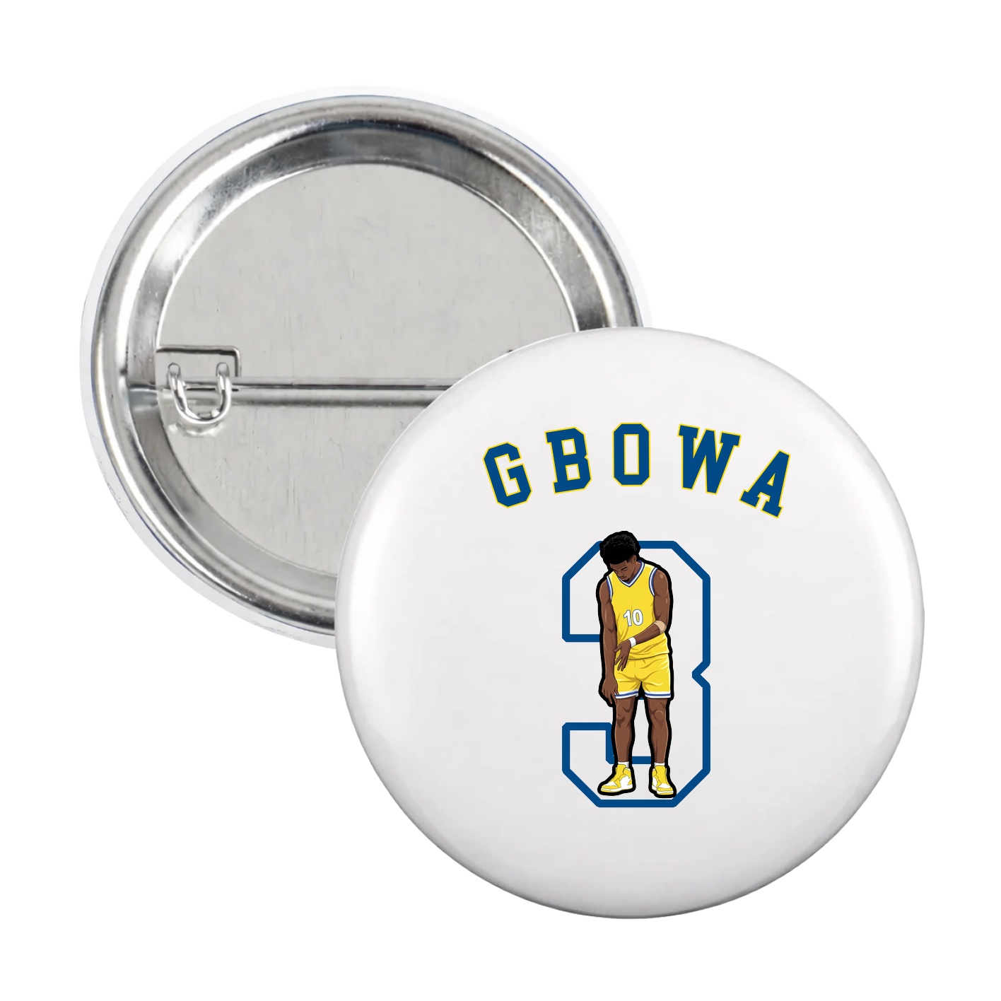 Game Day Button — Shirsey Arch in White