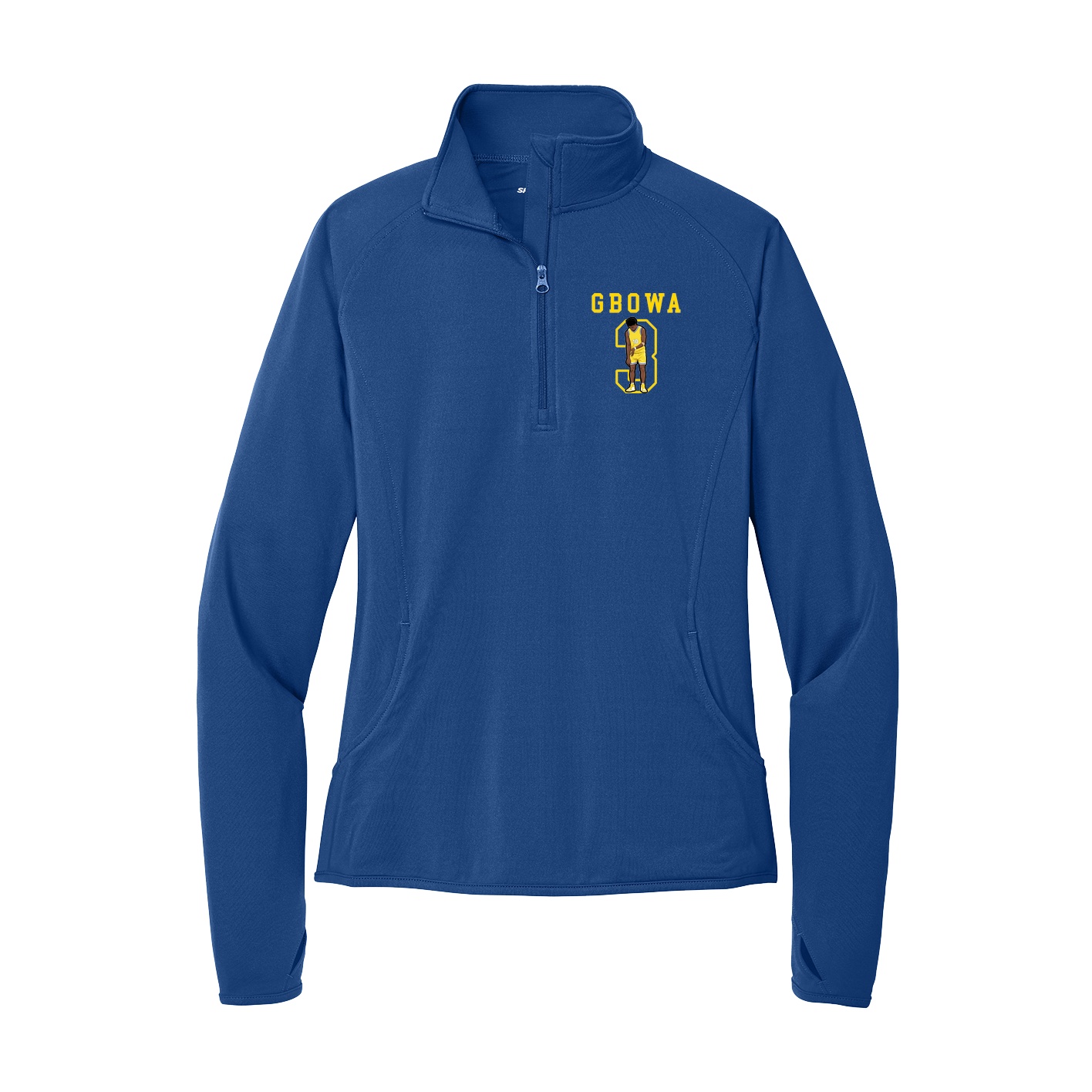 Women's Q-Zip Pullover — Shirsey in Royal