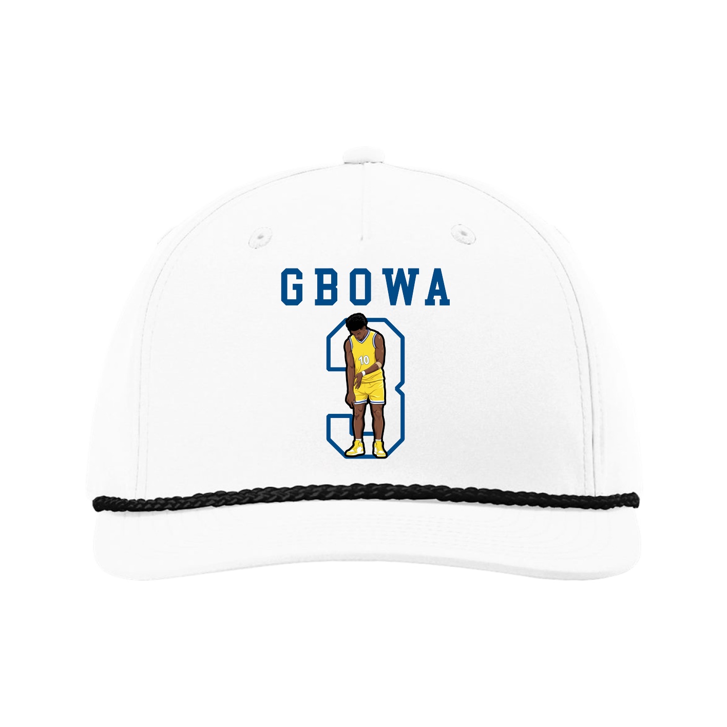 Five-Panel Classic Rope Cap — Shirsey in White