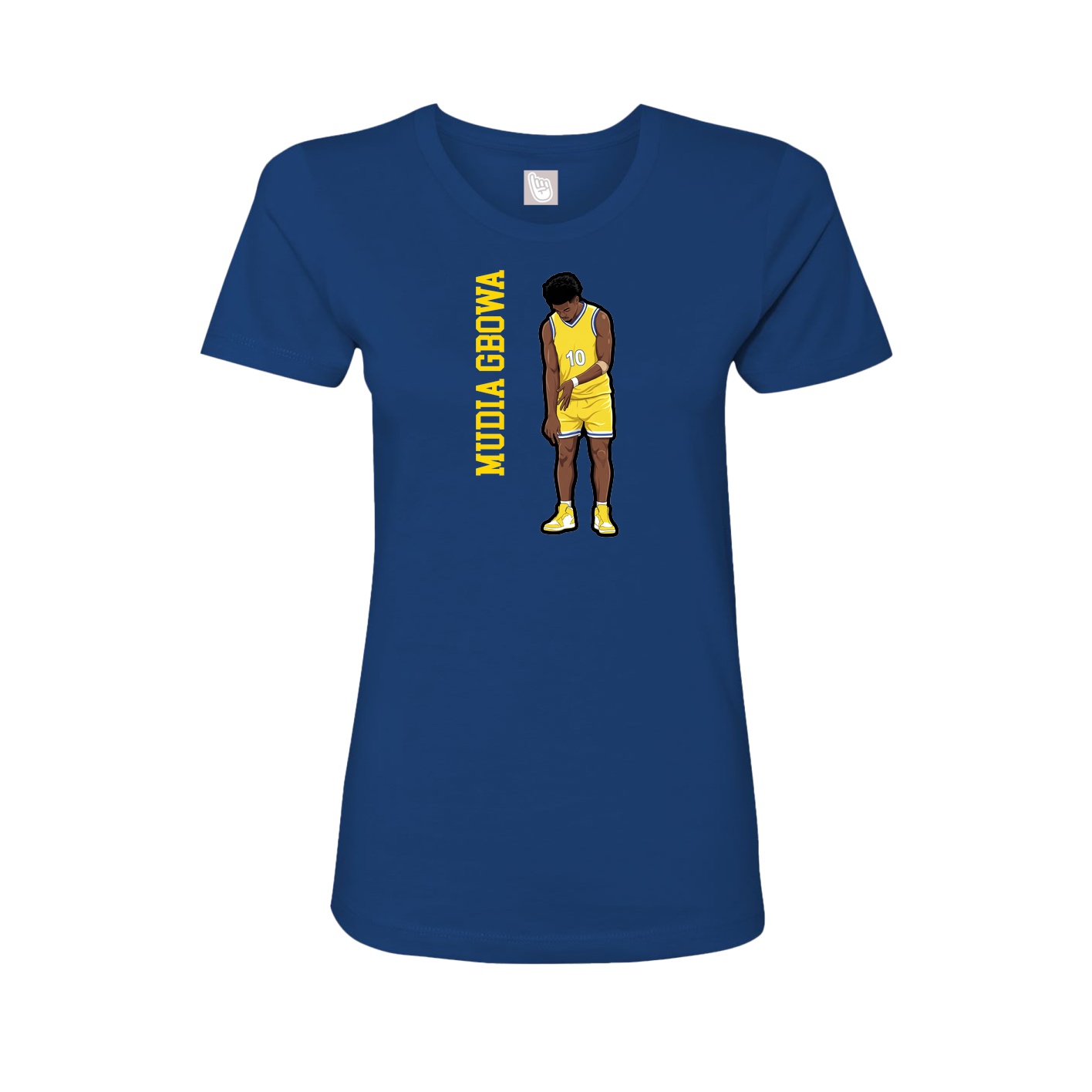 Womens Tee — Name Vertical in Royal
