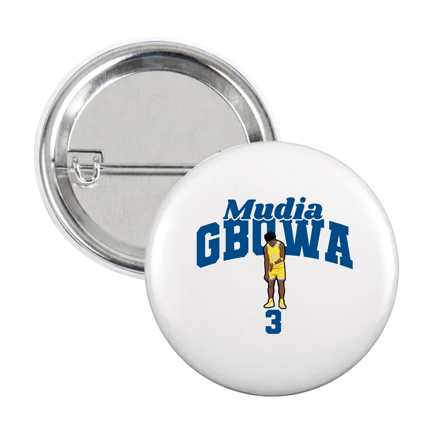 Game Day Button — Signature Arch in White