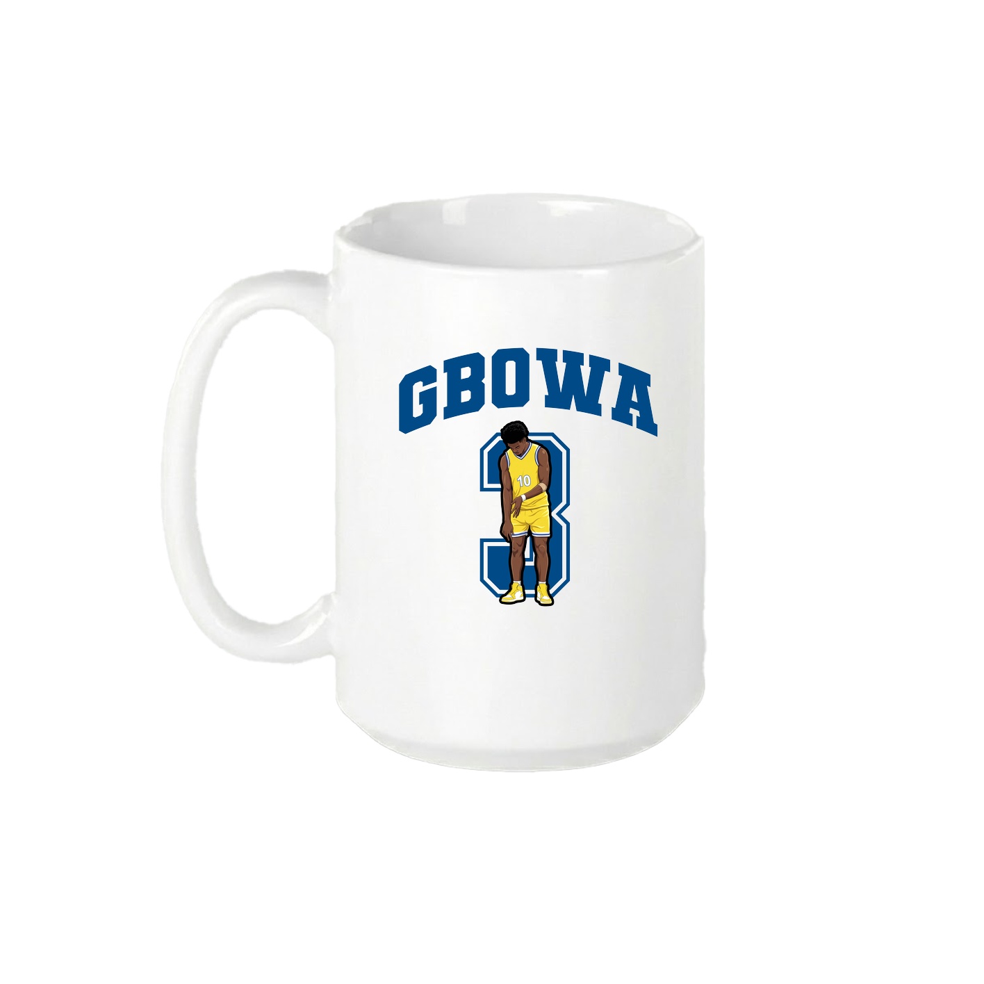 15oz Coffee Mug — Number in White