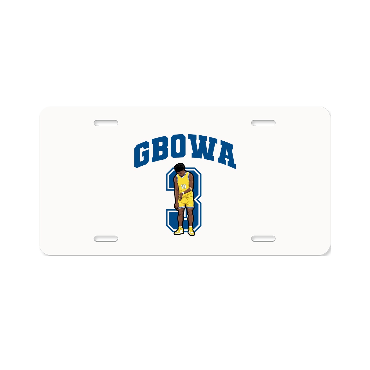 License Plate — Number in Classic