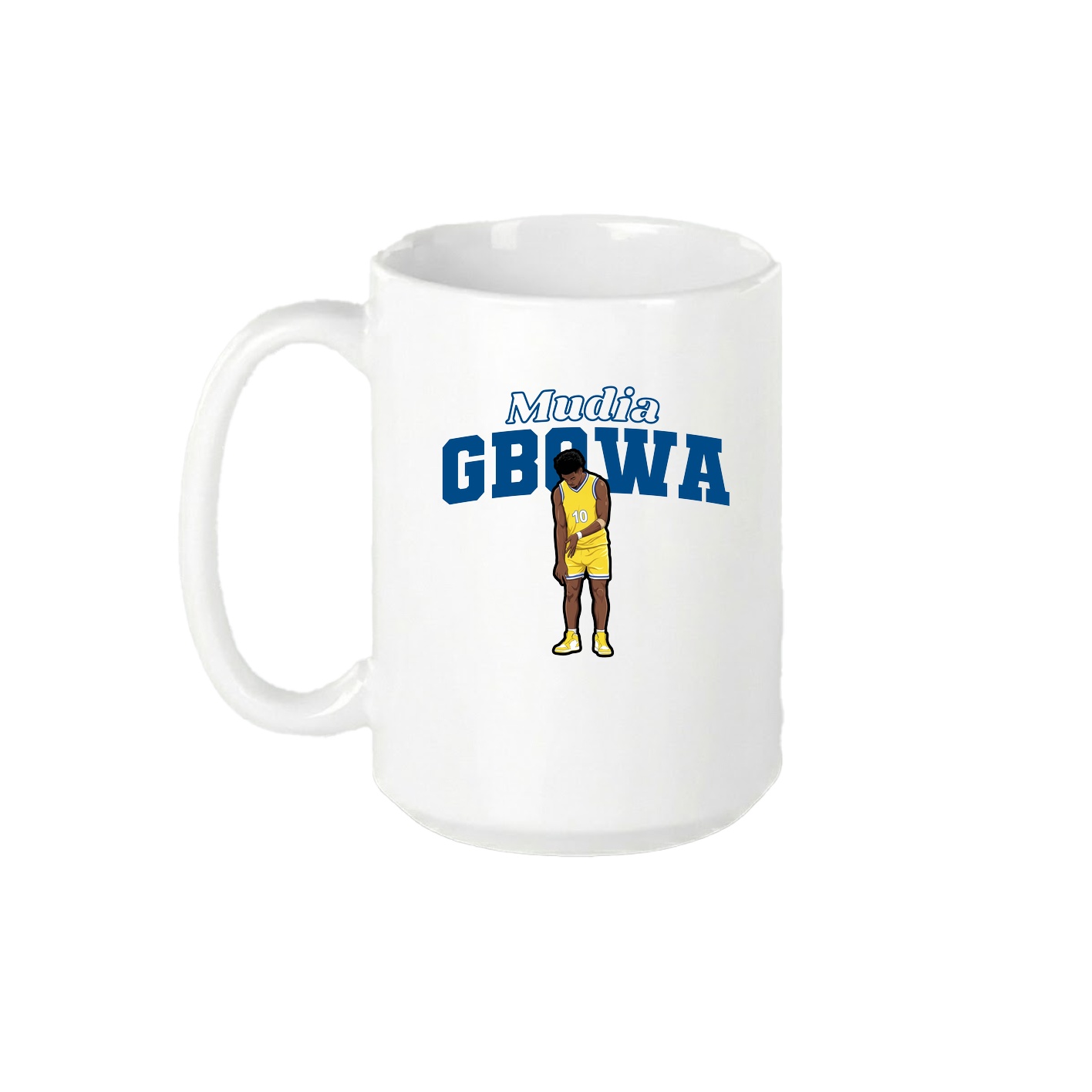15oz Coffee Mug — Name Arch in White