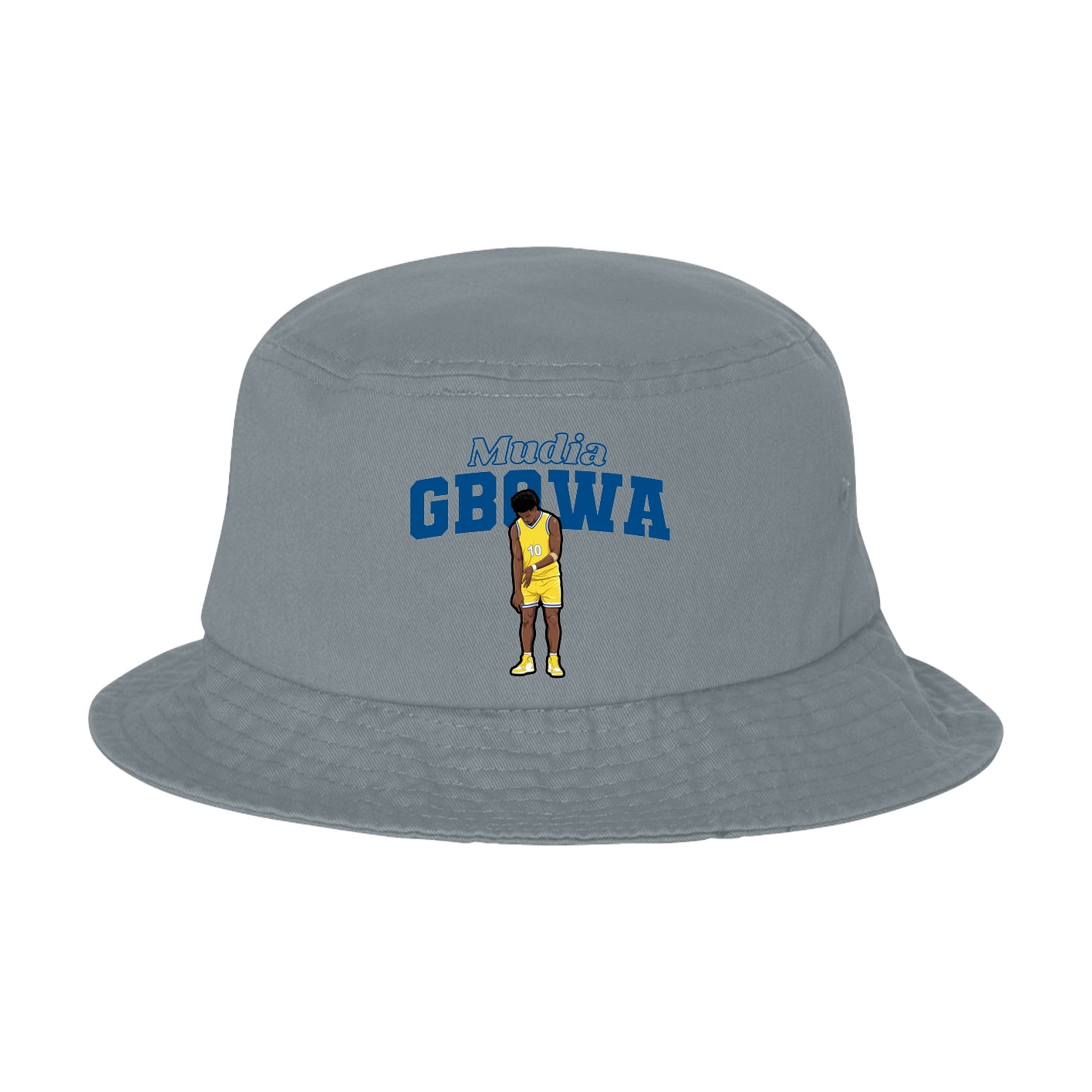 Bucket Cap — Name Arch in Grey