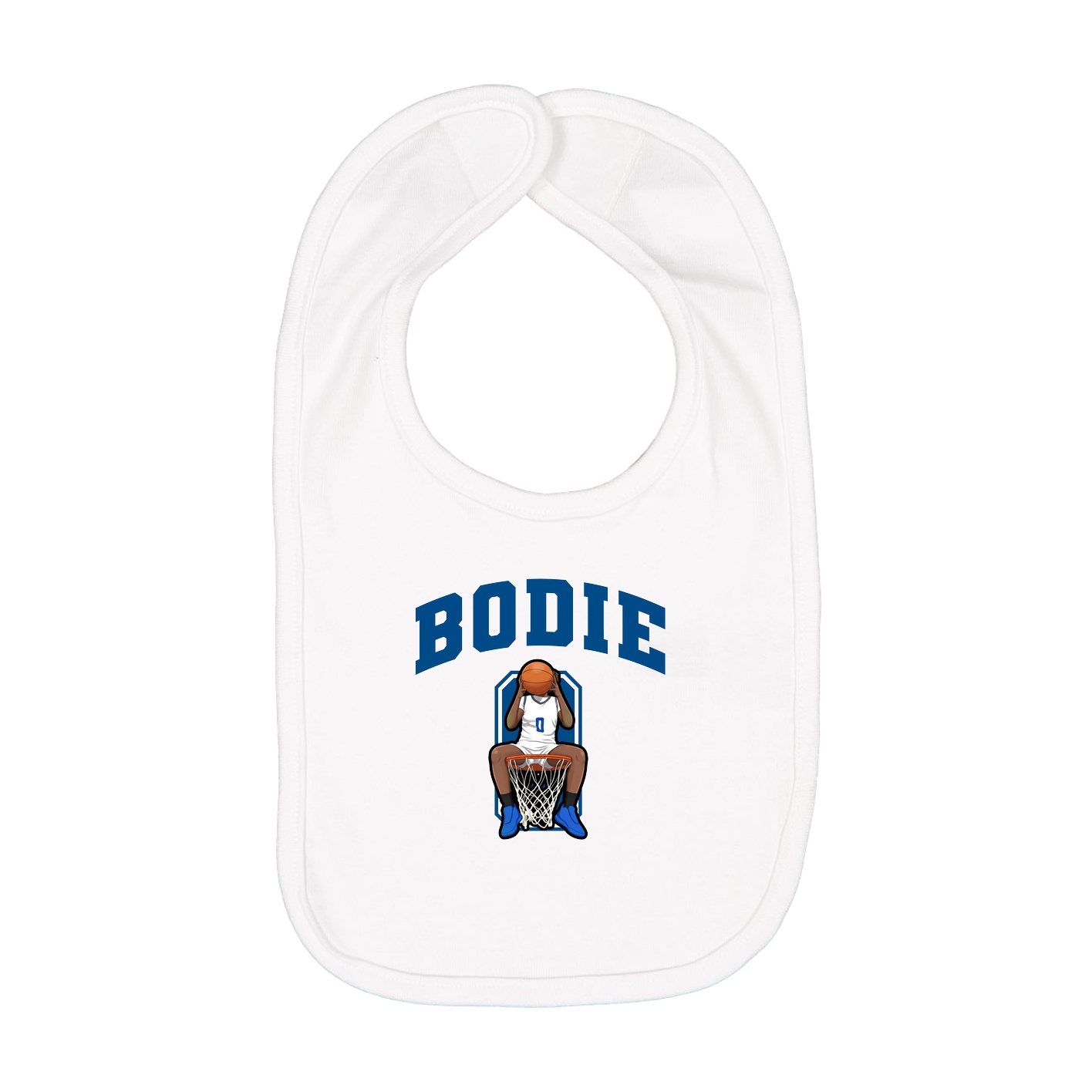 Infant Bib — Number in White