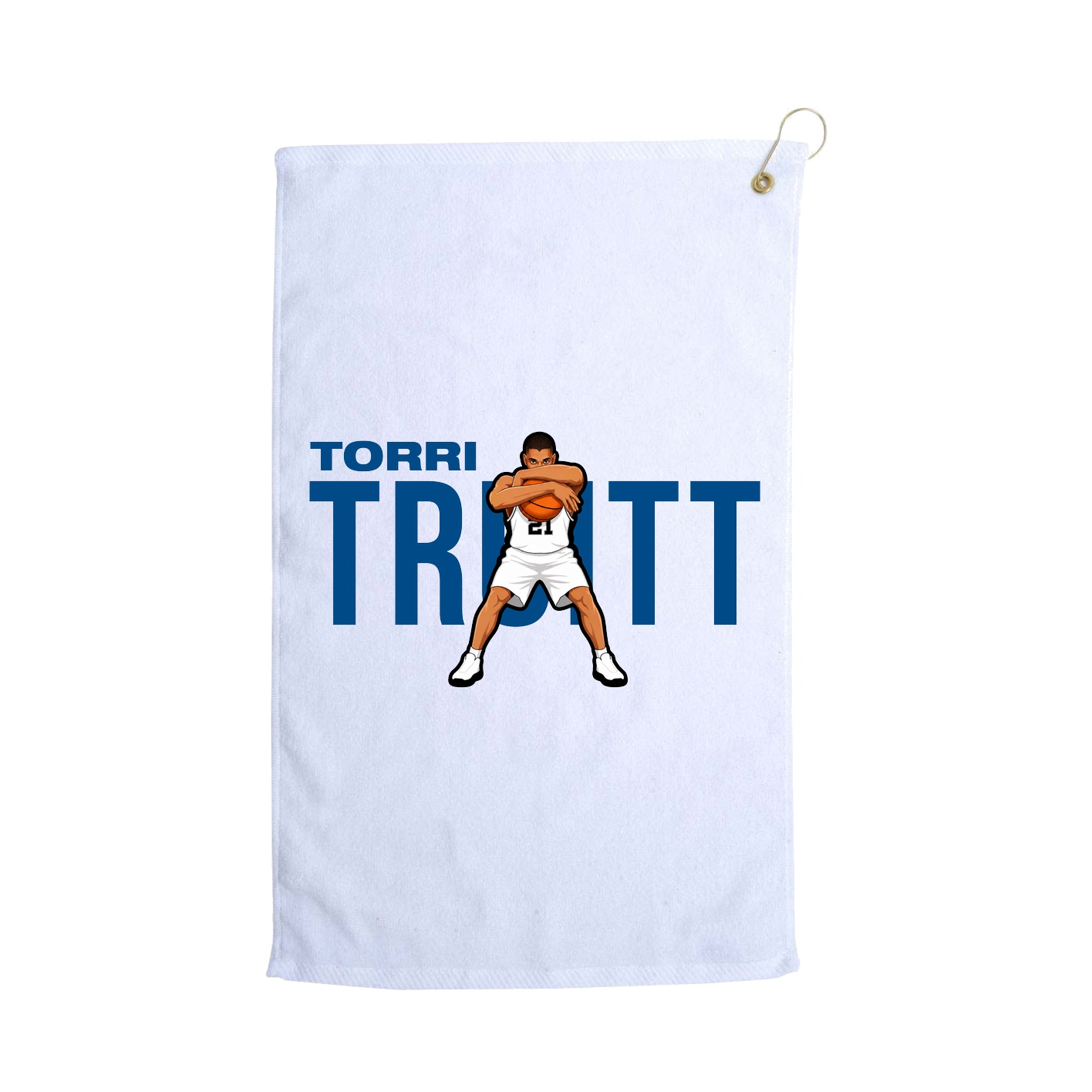 Golf Towel — Player Name in White