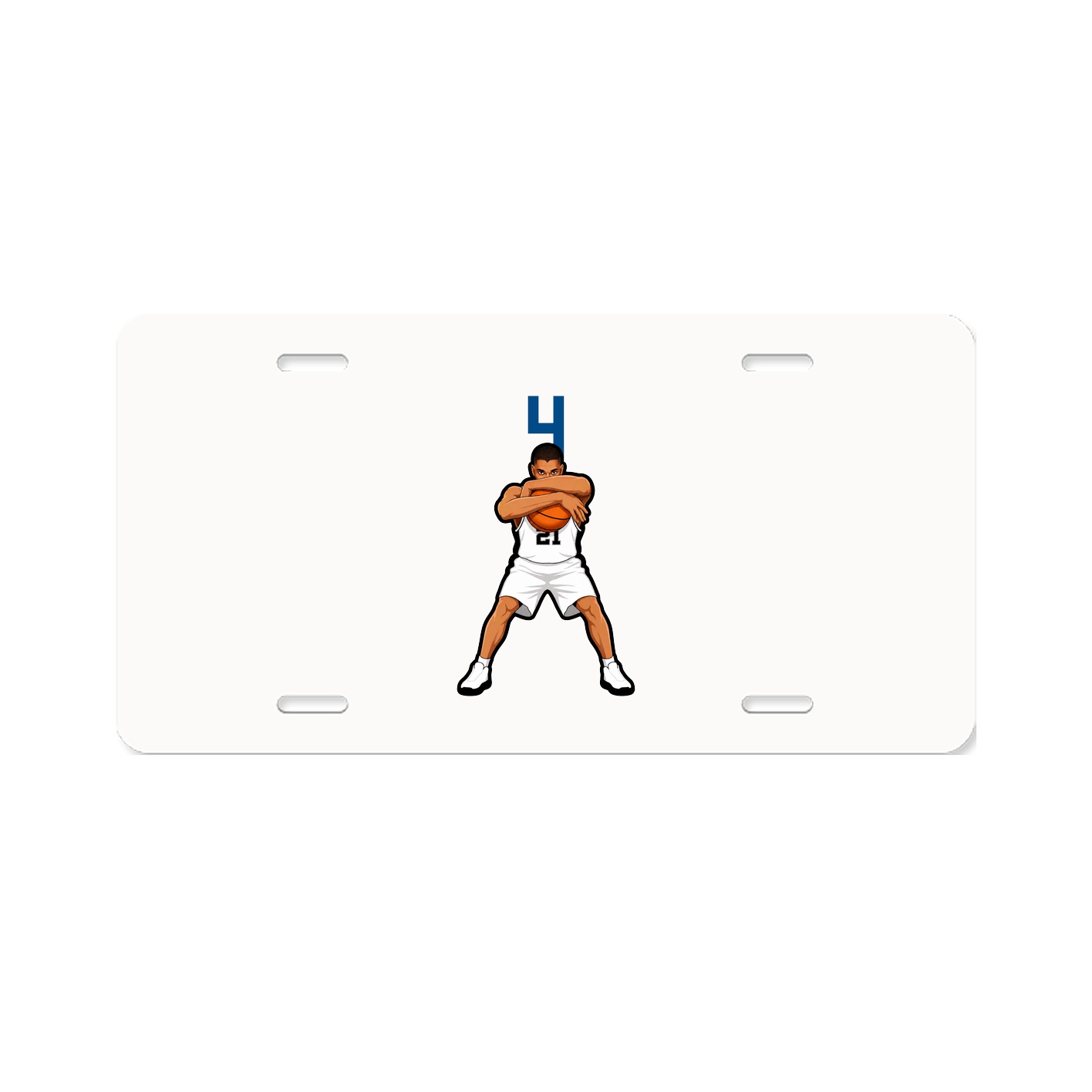 License Plate — Number Top in Classic