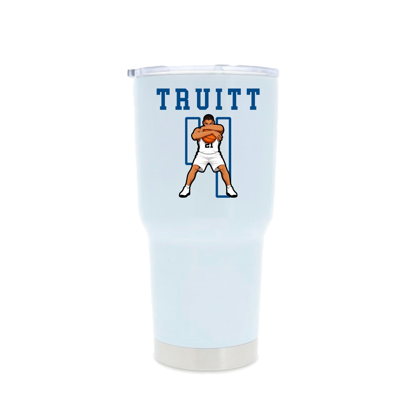 30oz Stainless Steel Tumbler — Shirsey in White