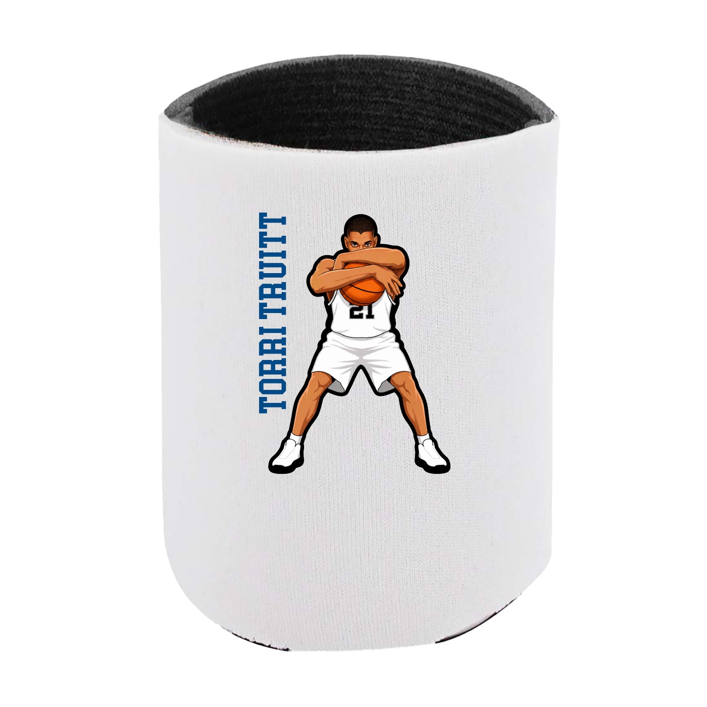 Can Holder — Name Vertical in White