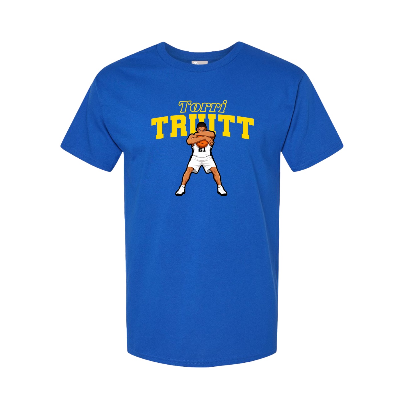 Youth Tee — Name Arch in Royal