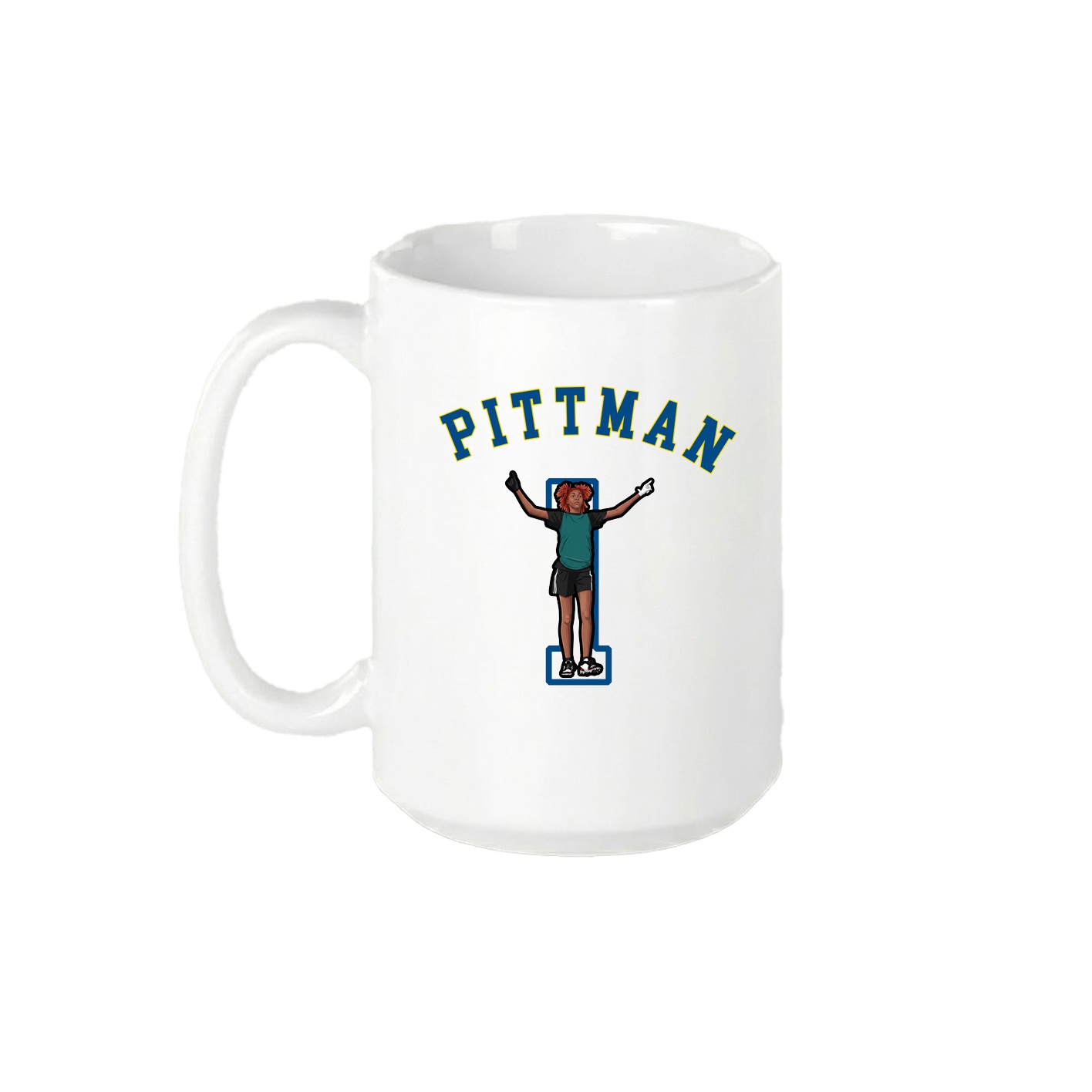15oz Coffee Mug — Shirsey Arch in White
