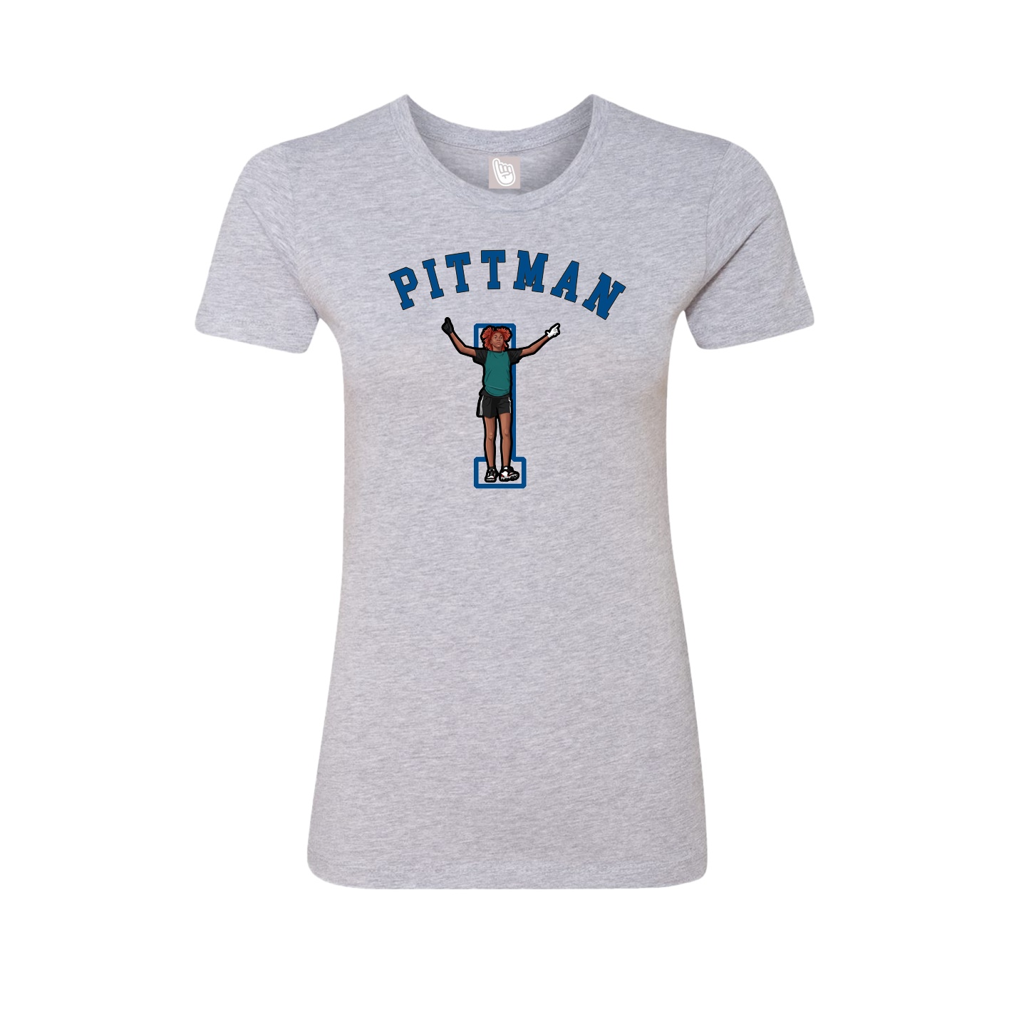Fitted Women's Tee — Shirsey Arch in Grey