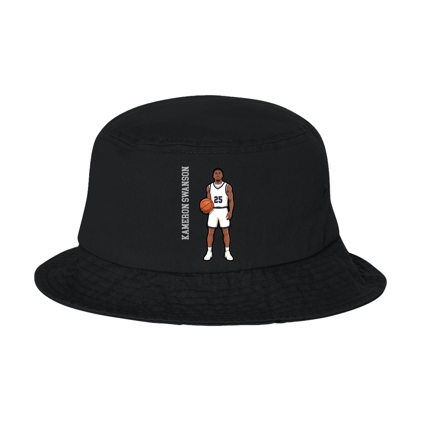 Bucket Cap — Name Vertical in Black