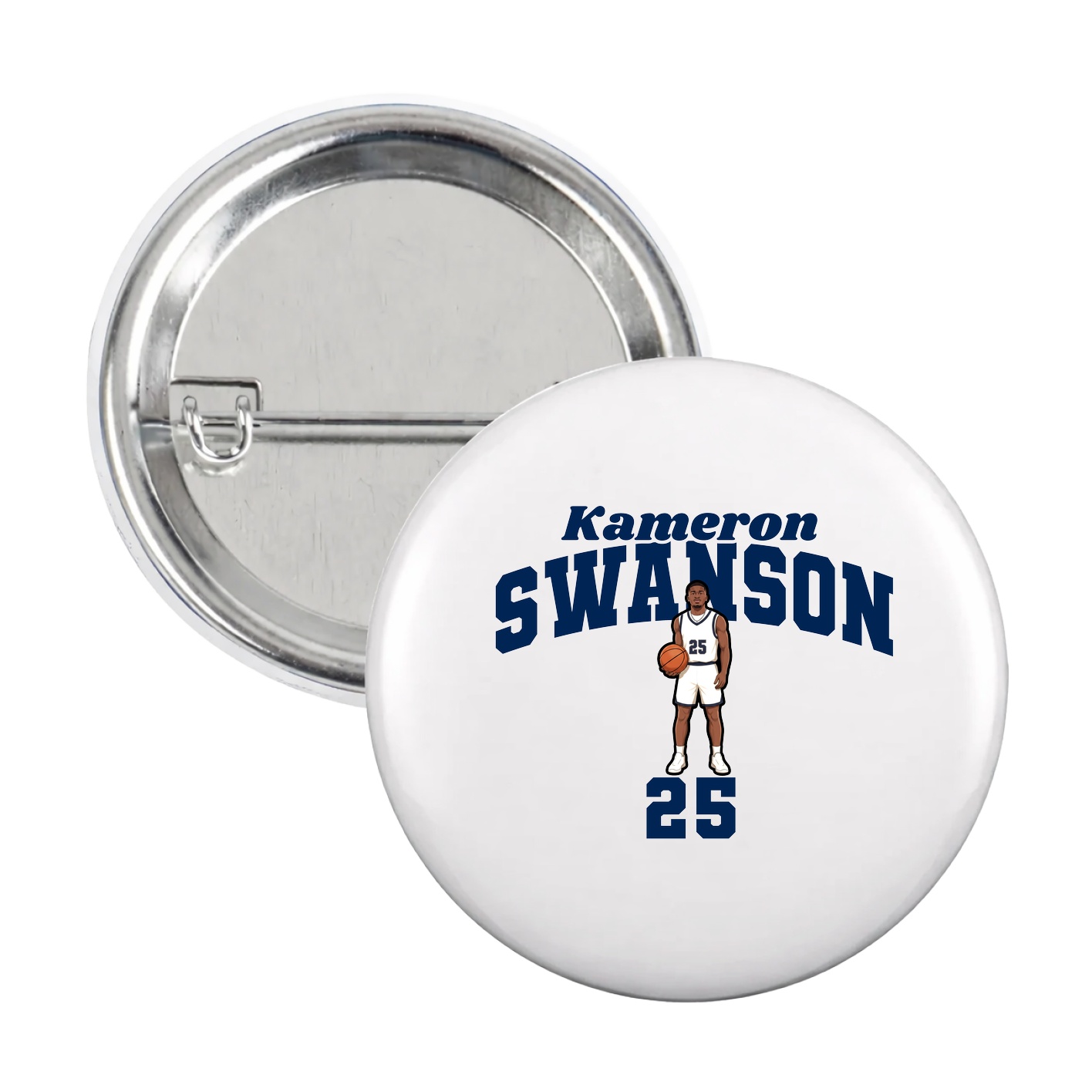 Game Day Button — Signature Arch in White