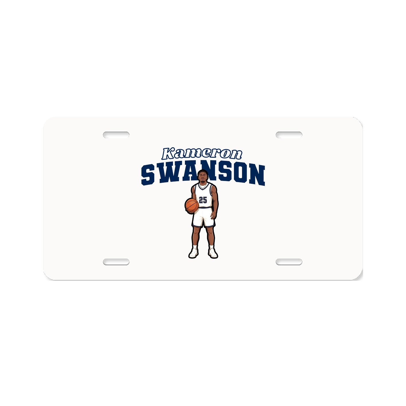 License Plate — Name Arch in Classic