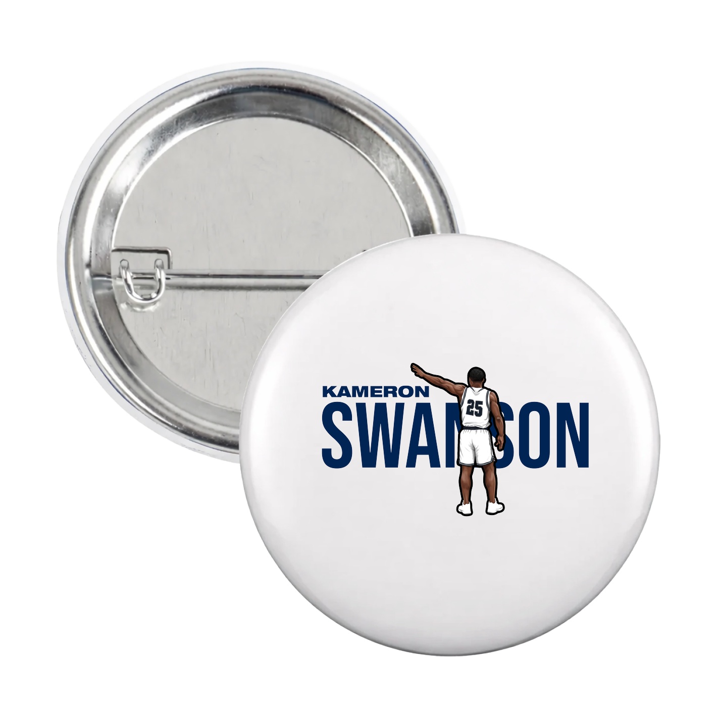 Game Day Button — Player Name in White