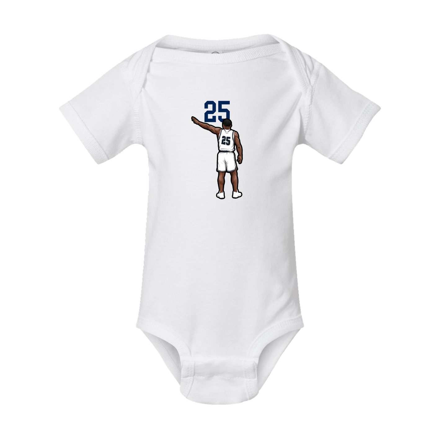 Baby Onesie — Number Top in White