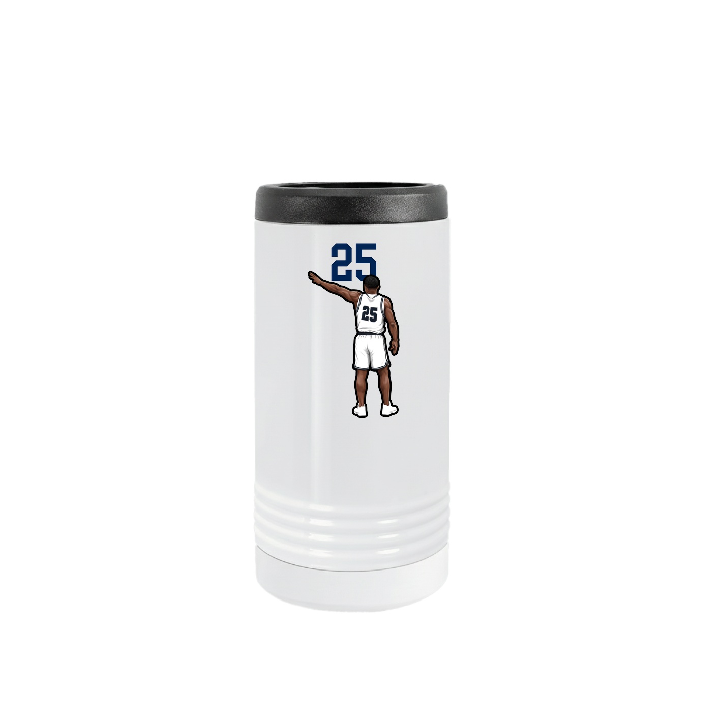 Slim Beverage Holder — Number Top in White