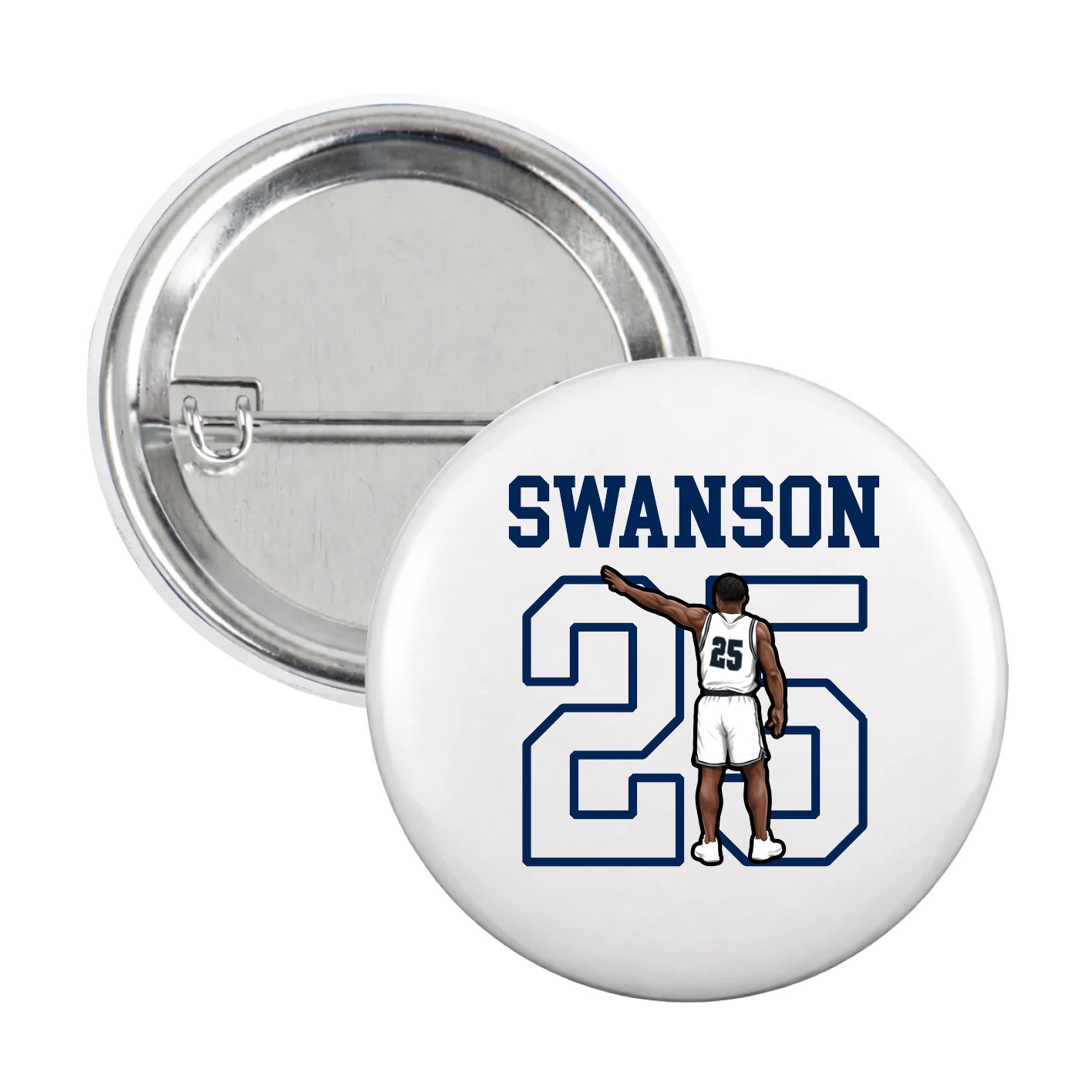 Game Day Button — Shirsey in White
