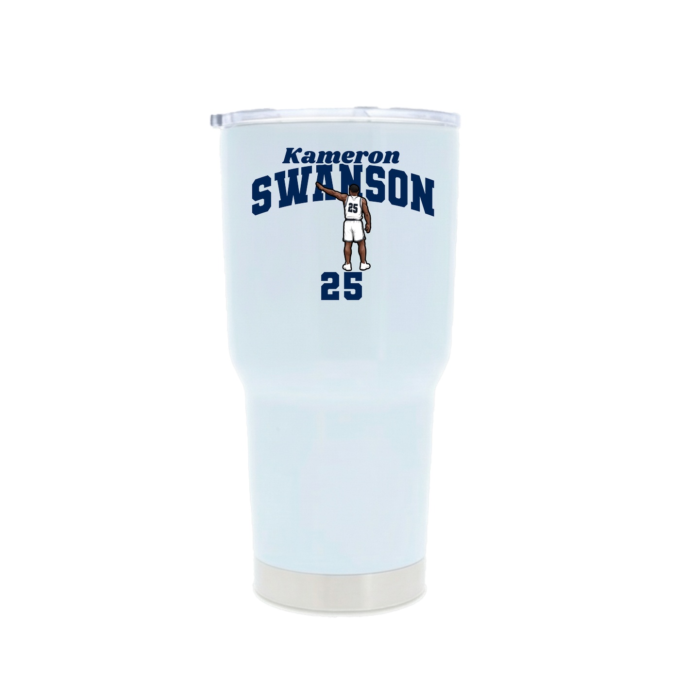 30oz Stainless Steel Tumbler — Signature Arch in White