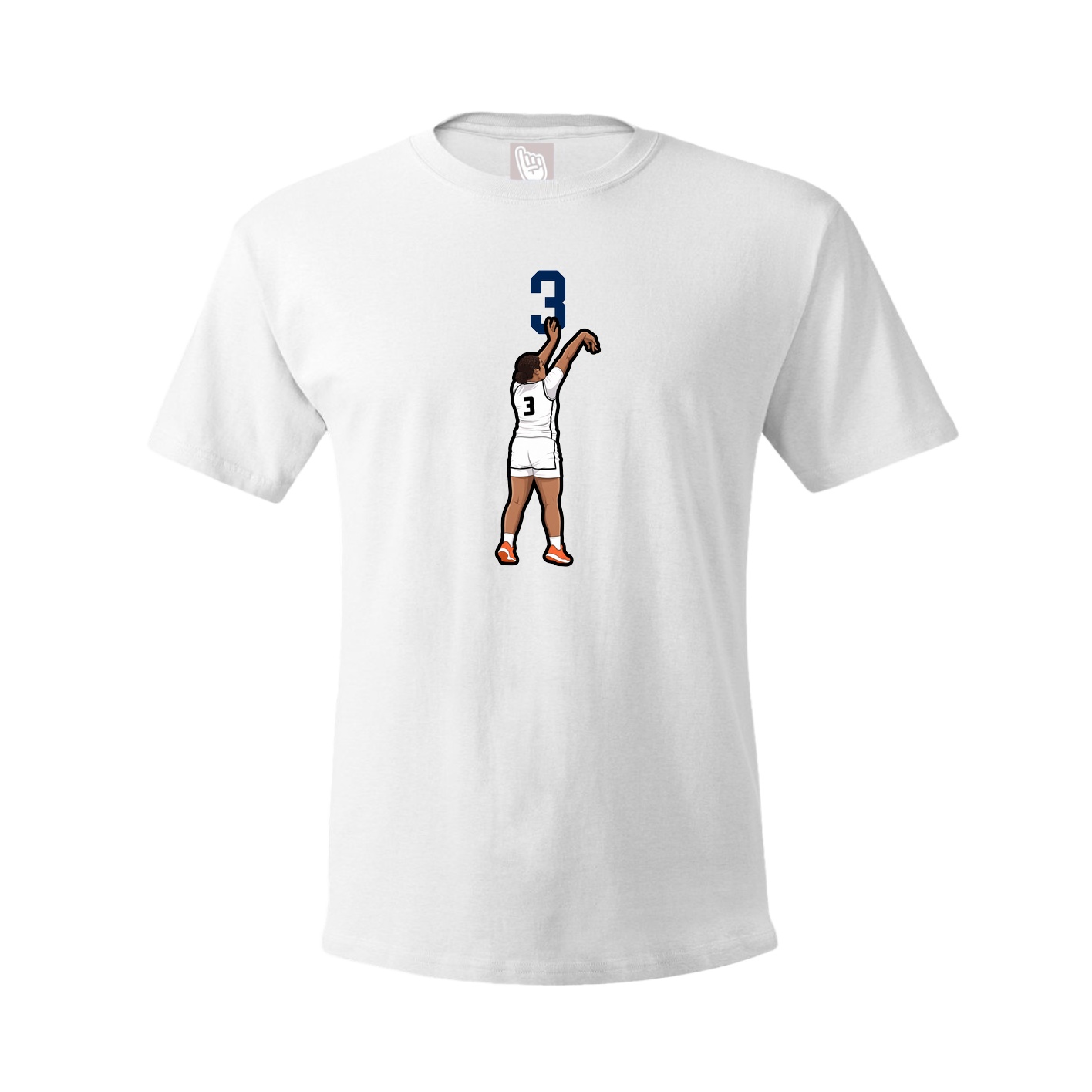 Tee — Number Top in White