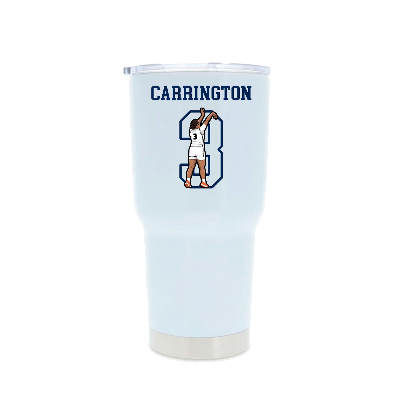 30oz Stainless Steel Tumbler — Shirsey in White