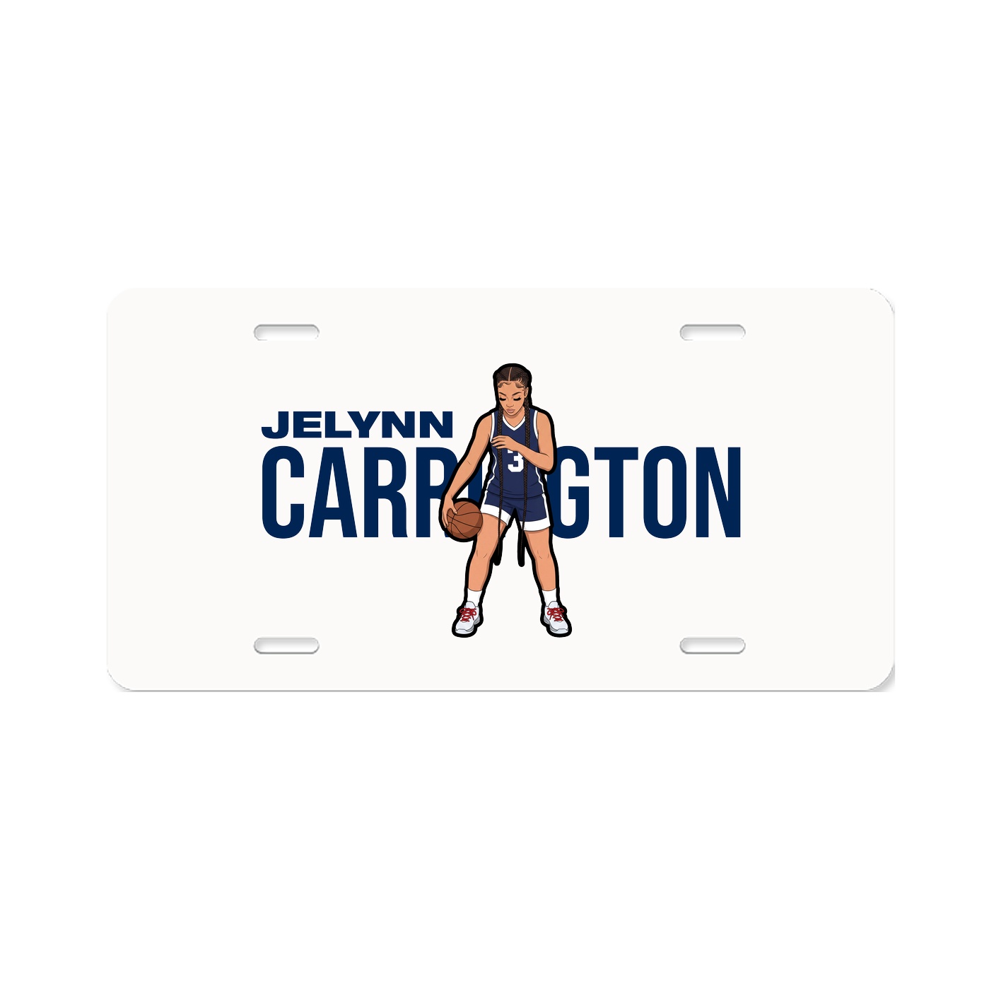 License Plate — Player Name in Classic