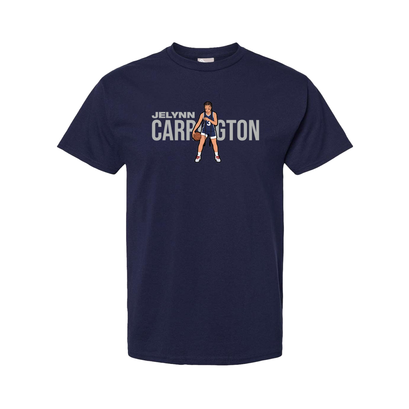 Youth Tee — Player Name in Navy