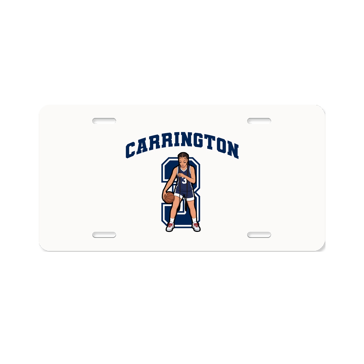License Plate — Number in Classic