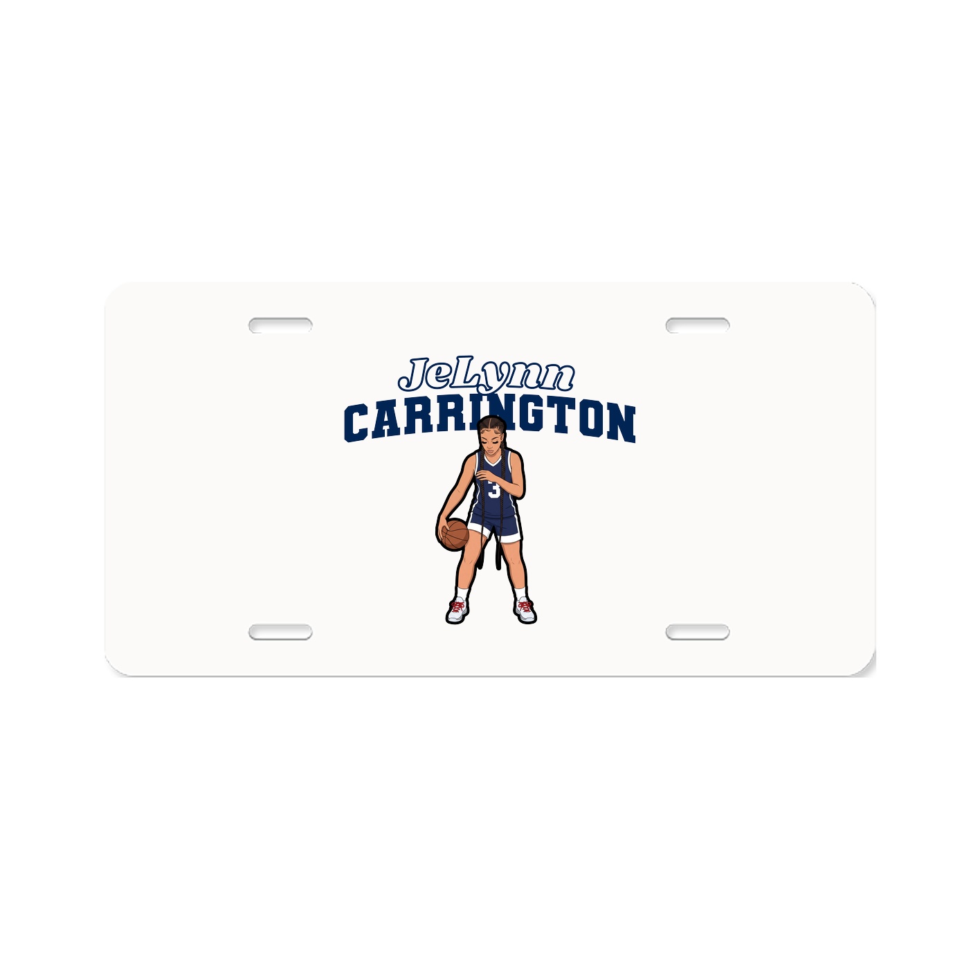 License Plate — Name Arch in Classic