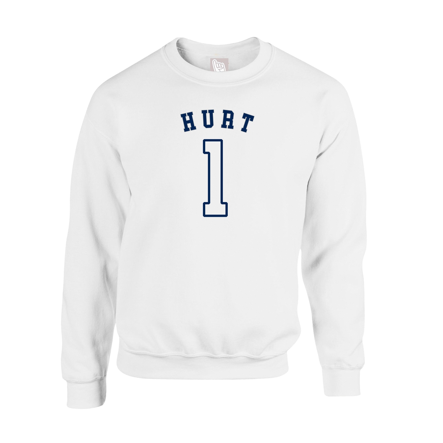 Fleece Crew — Shirsey Arch in White