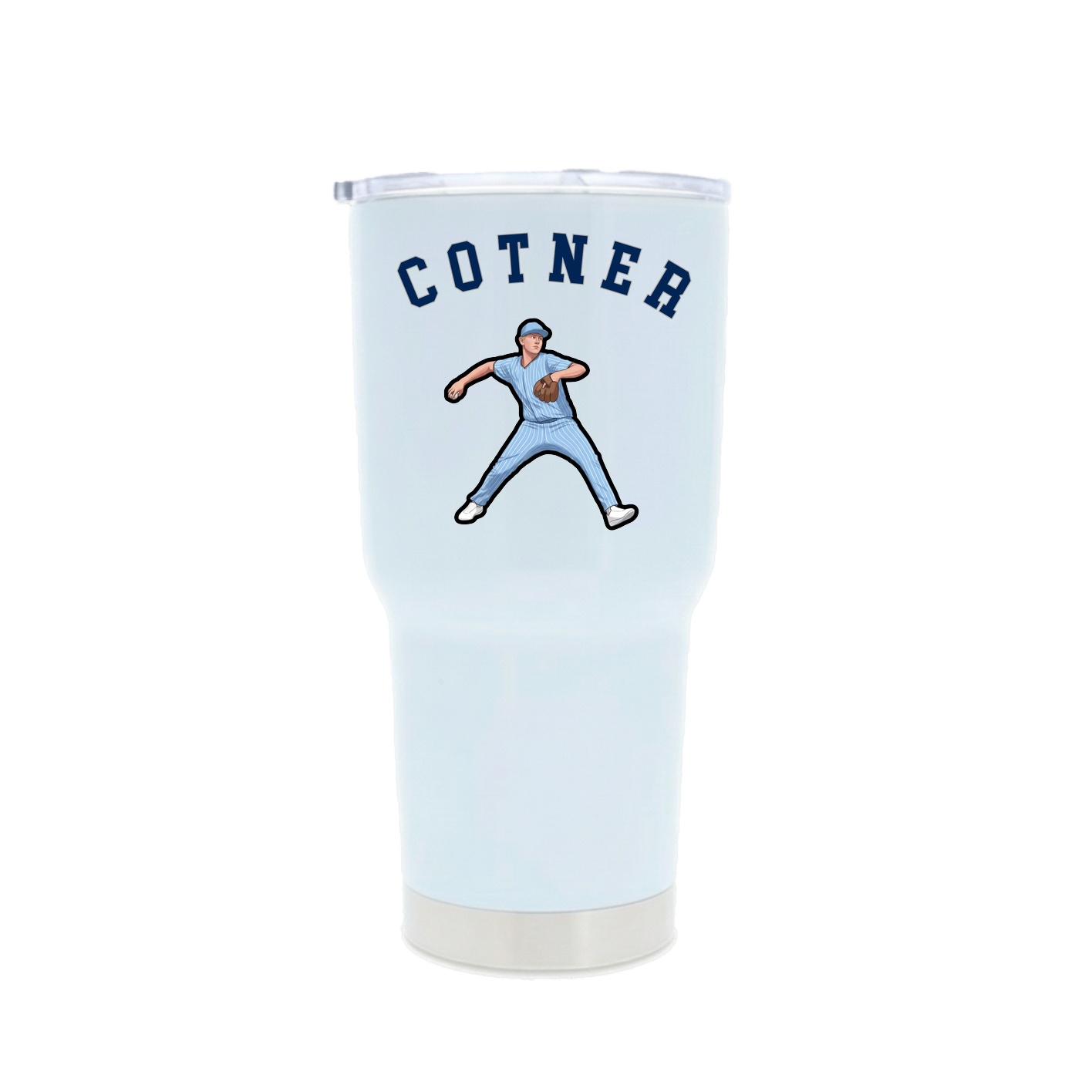 30oz Stainless Steel Tumbler — Shirsey Arch in White