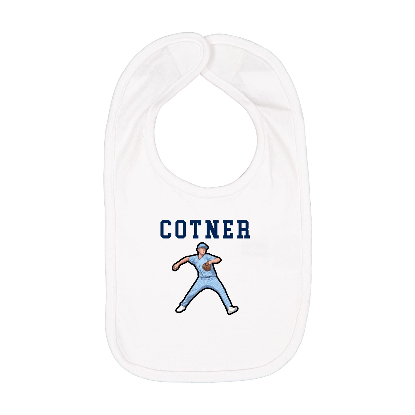 Infant Bib — Shirsey in White